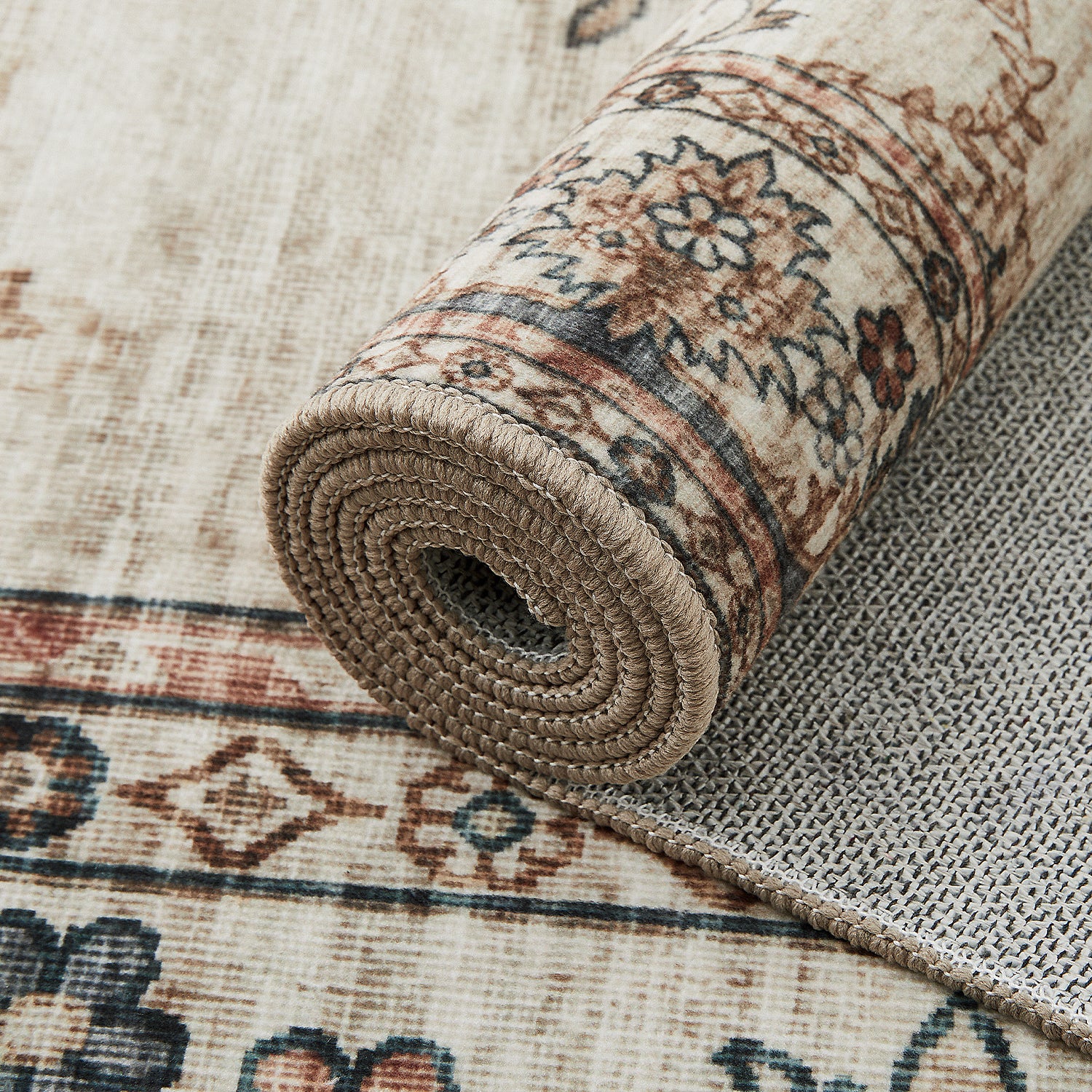 Machine Washable Vintage Rug