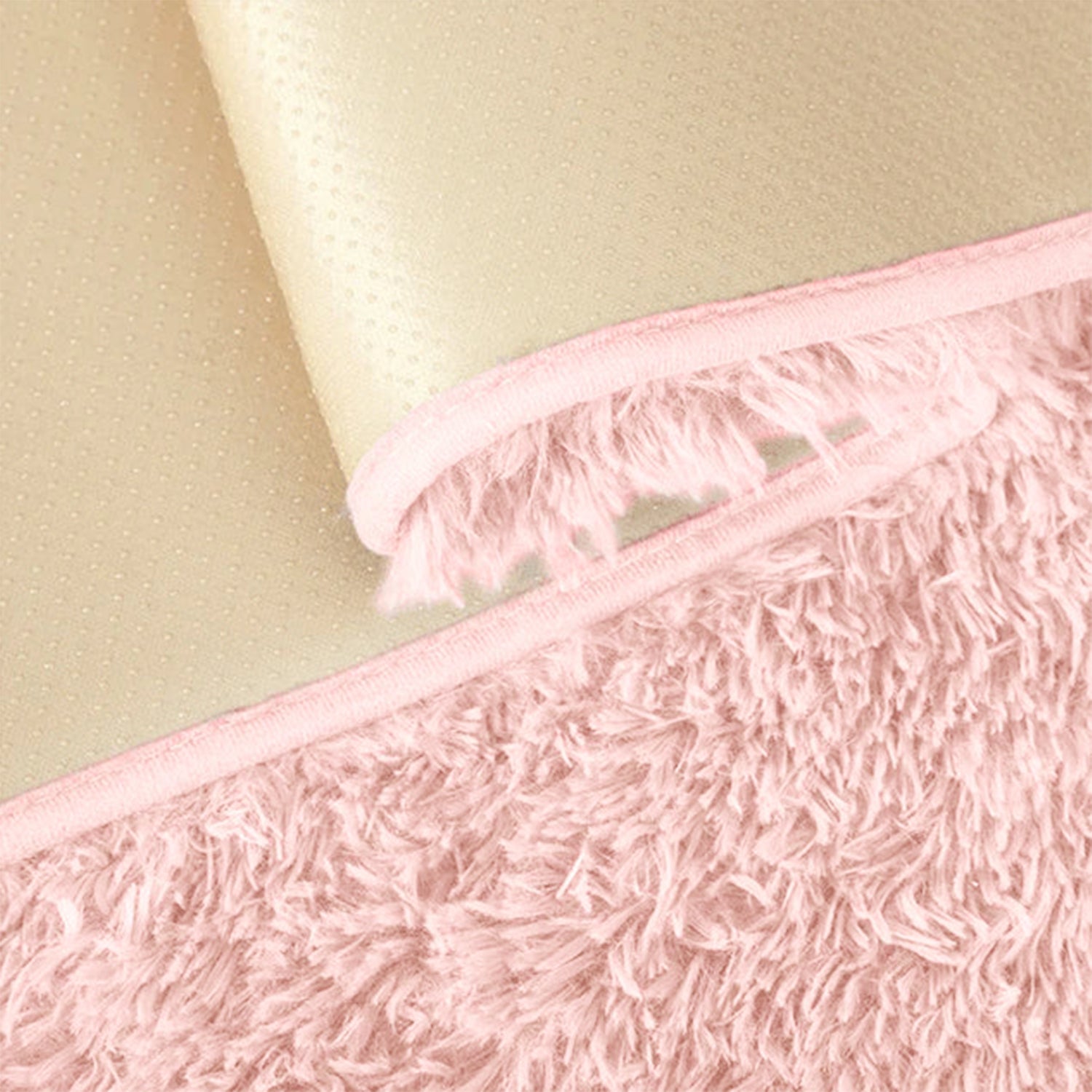 Large Shaggy Rug Soft Deep Pile Pink