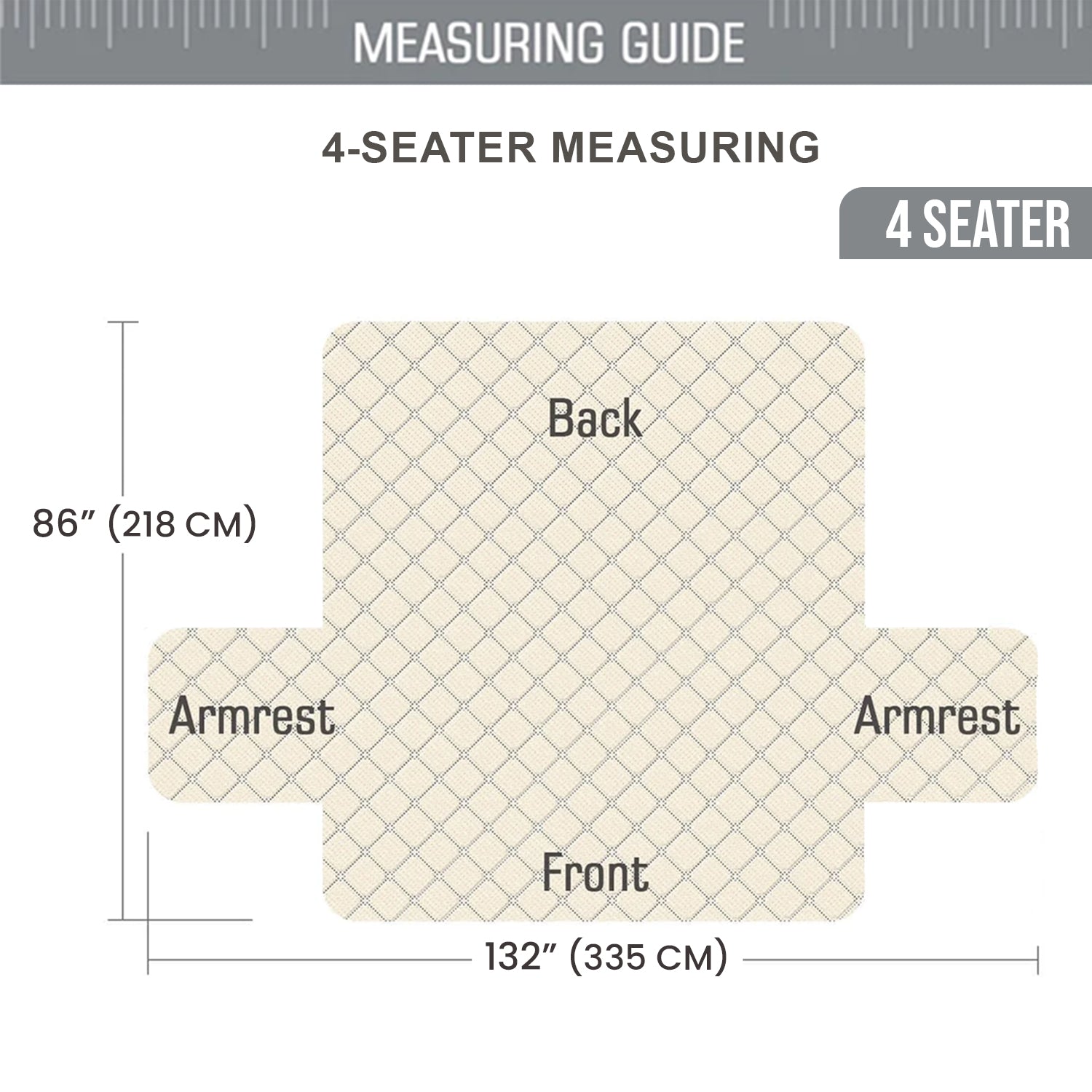 Sofa Protector Reversible Burgundy/Beige