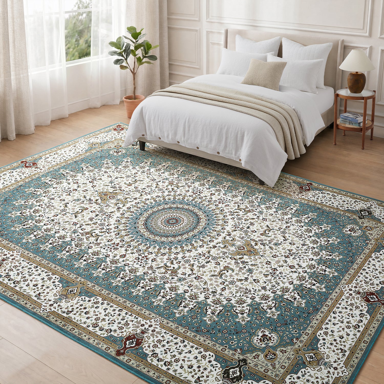 Luxury Ornate Floral Rug Timeless Design for Living Rooms