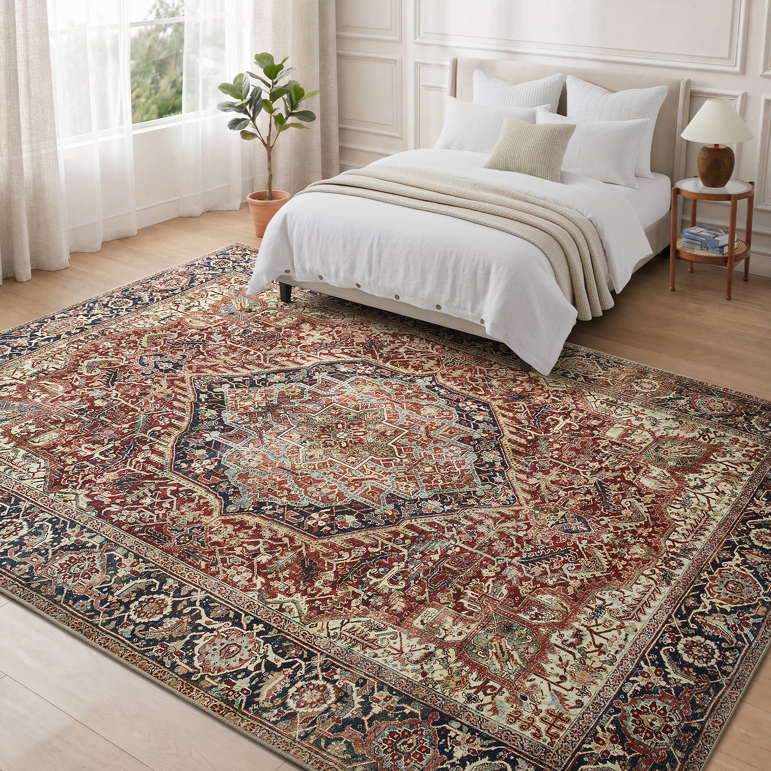 Antique Style Rug for Living Room & Bedroom