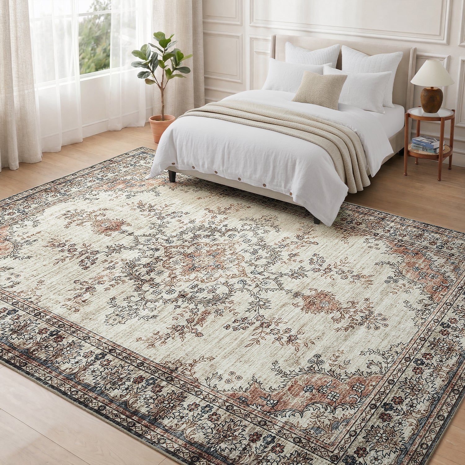 Machine Washable Vintage Rug
