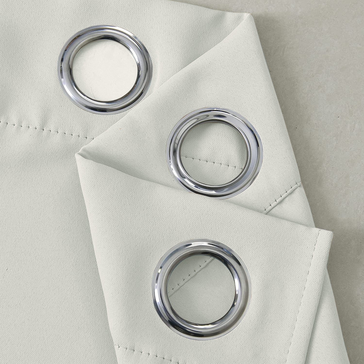 Cream Blackout Curtains Eyelet