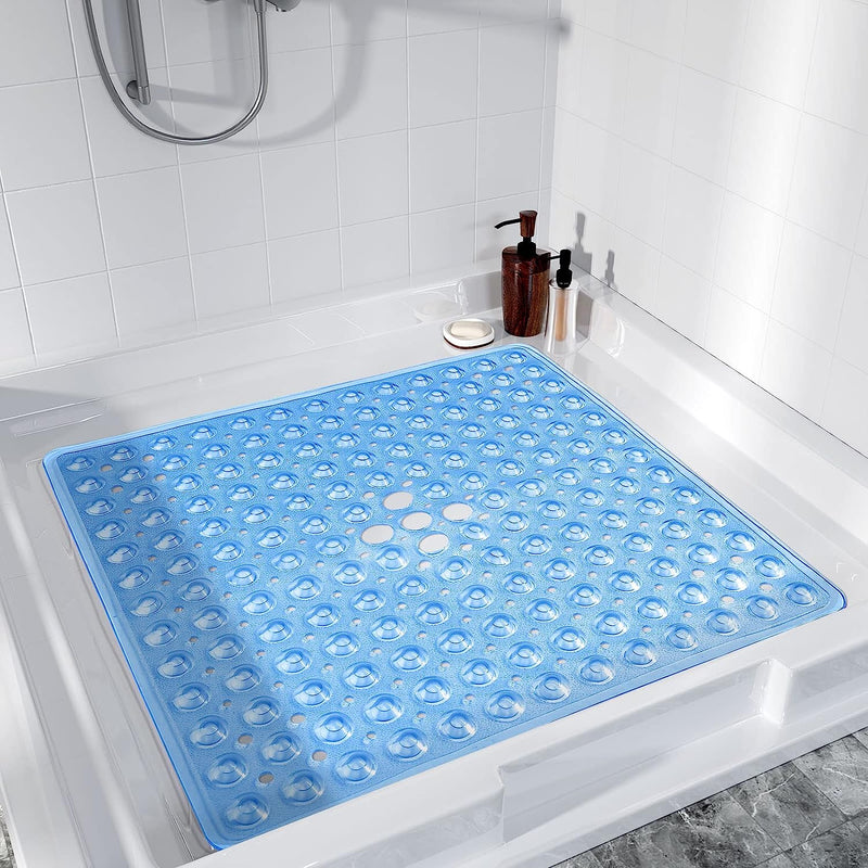 Large Bathtub Shower Mat Light Blue