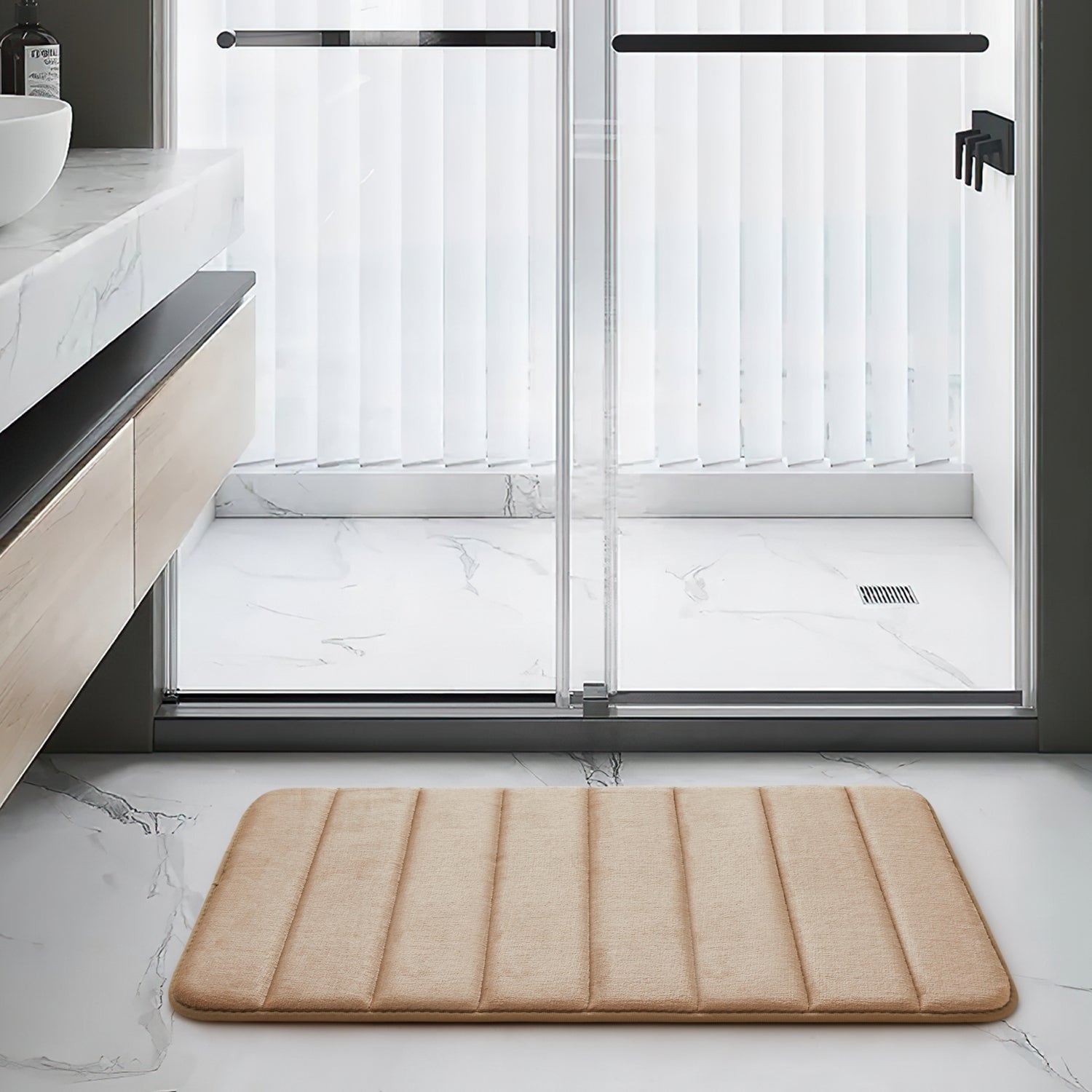 Beige Bath Mat