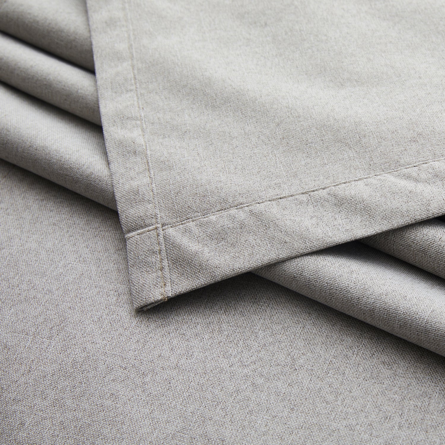 Beige ready made curtains