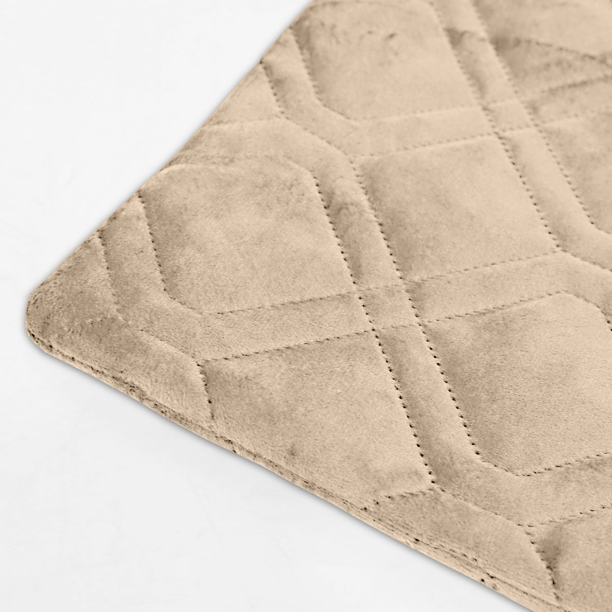 Pack Of 2 Embossed Velvet Cushion Cover Diamond Pattern