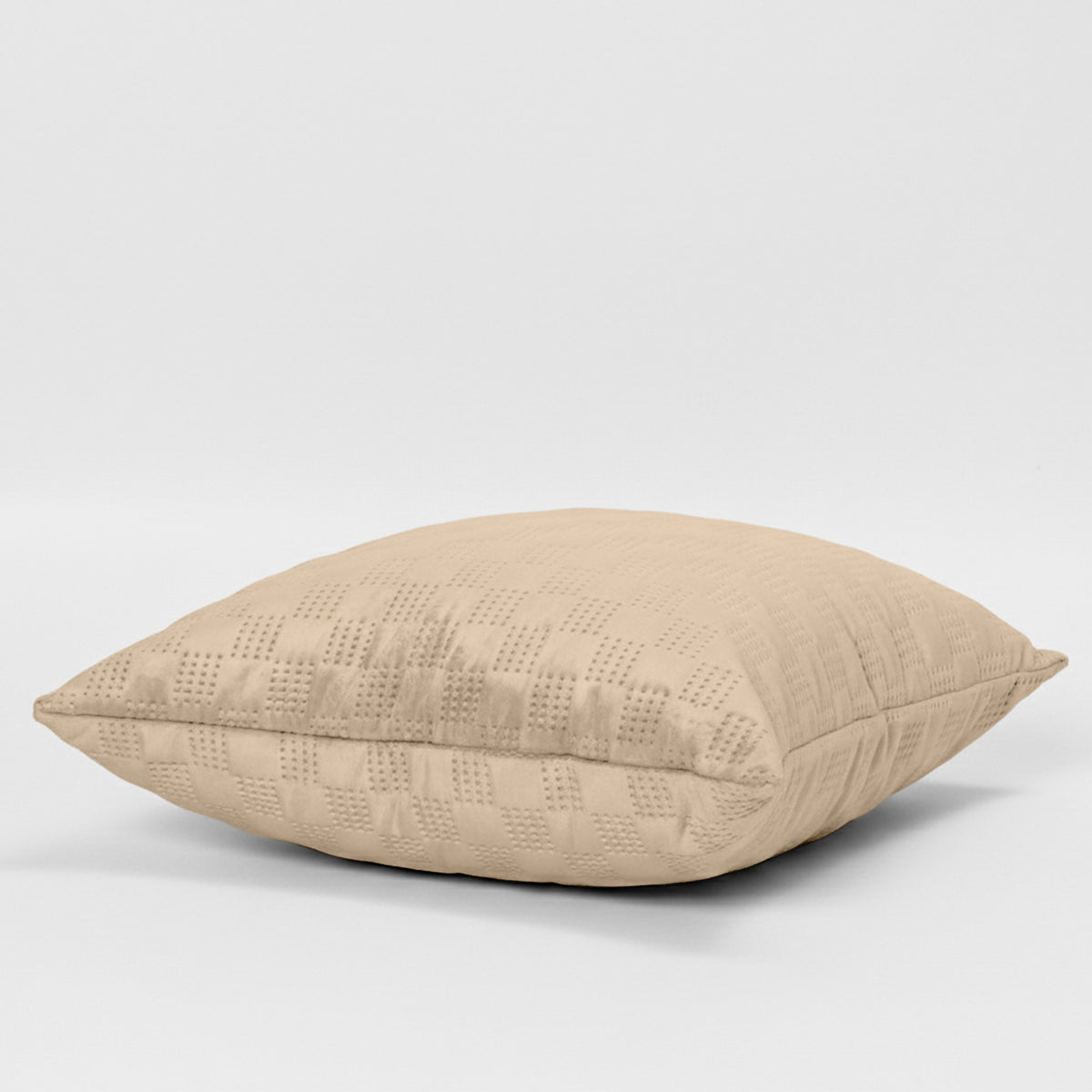 Pack Of 2 Square Velvet Cushion Cover Check Pattern