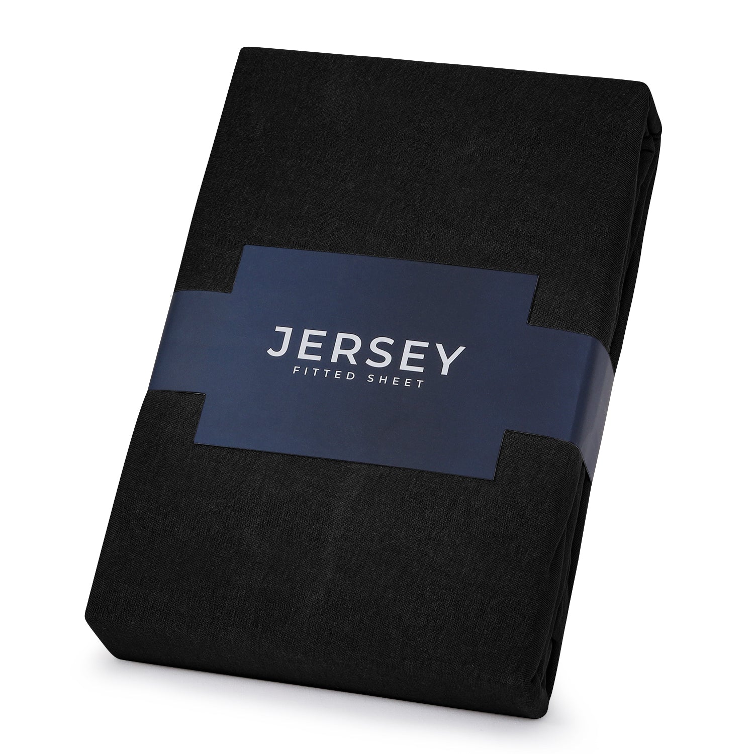 black Jersey cotton Fitted Sheet