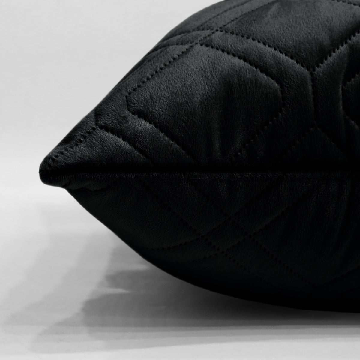 Pack Of 2 Embossed Velvet Cushion Cover Diamond Pattern
