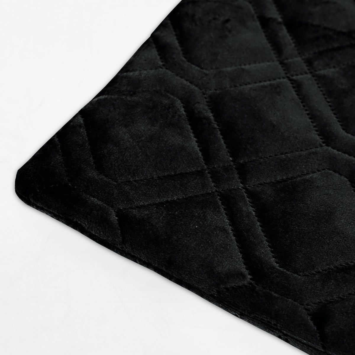 Pack Of 2 Embossed Velvet Cushion Cover Diamond Pattern