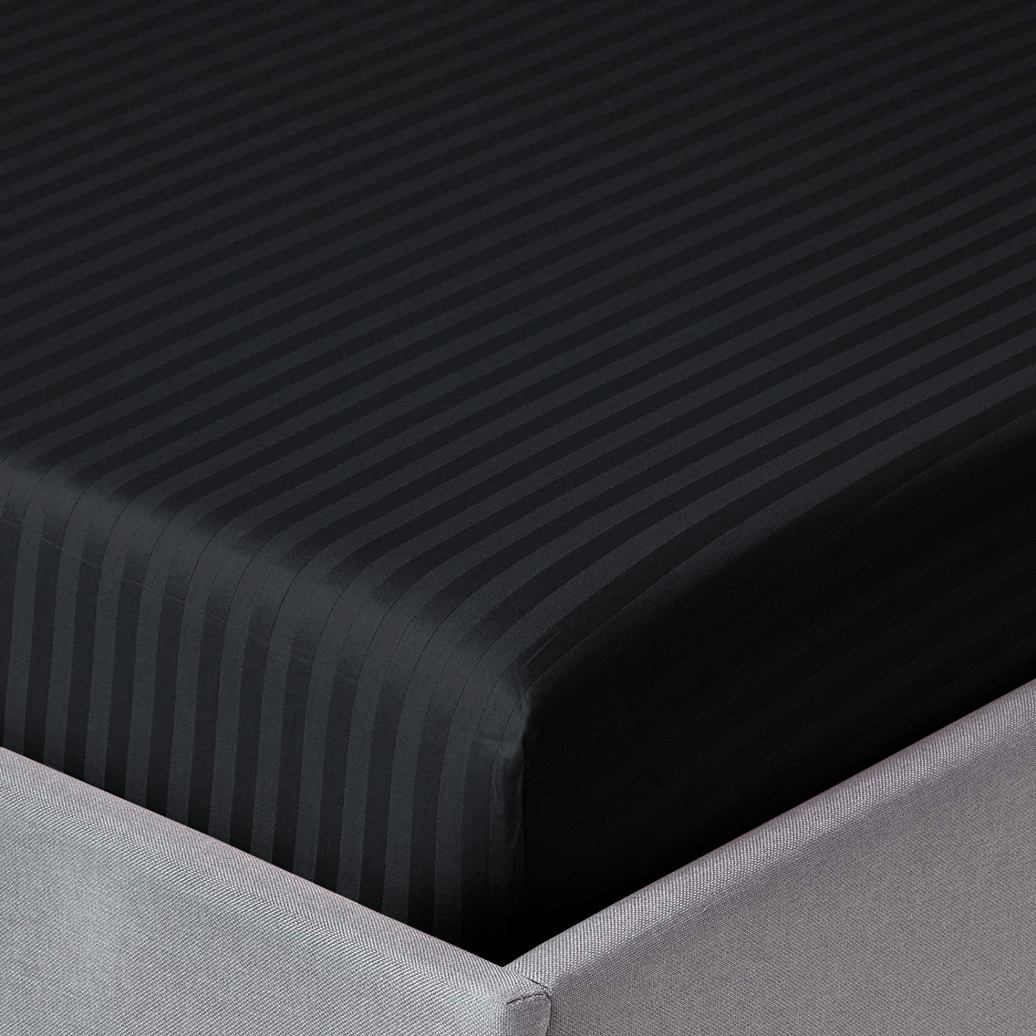Black Extra Deep Mattress Fitted Sheets