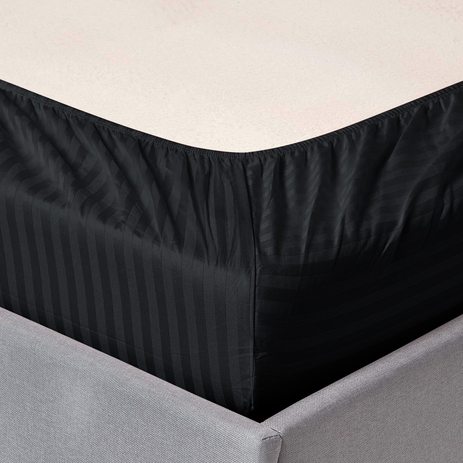 Black Extra Deep Mattress Fitted Sheets