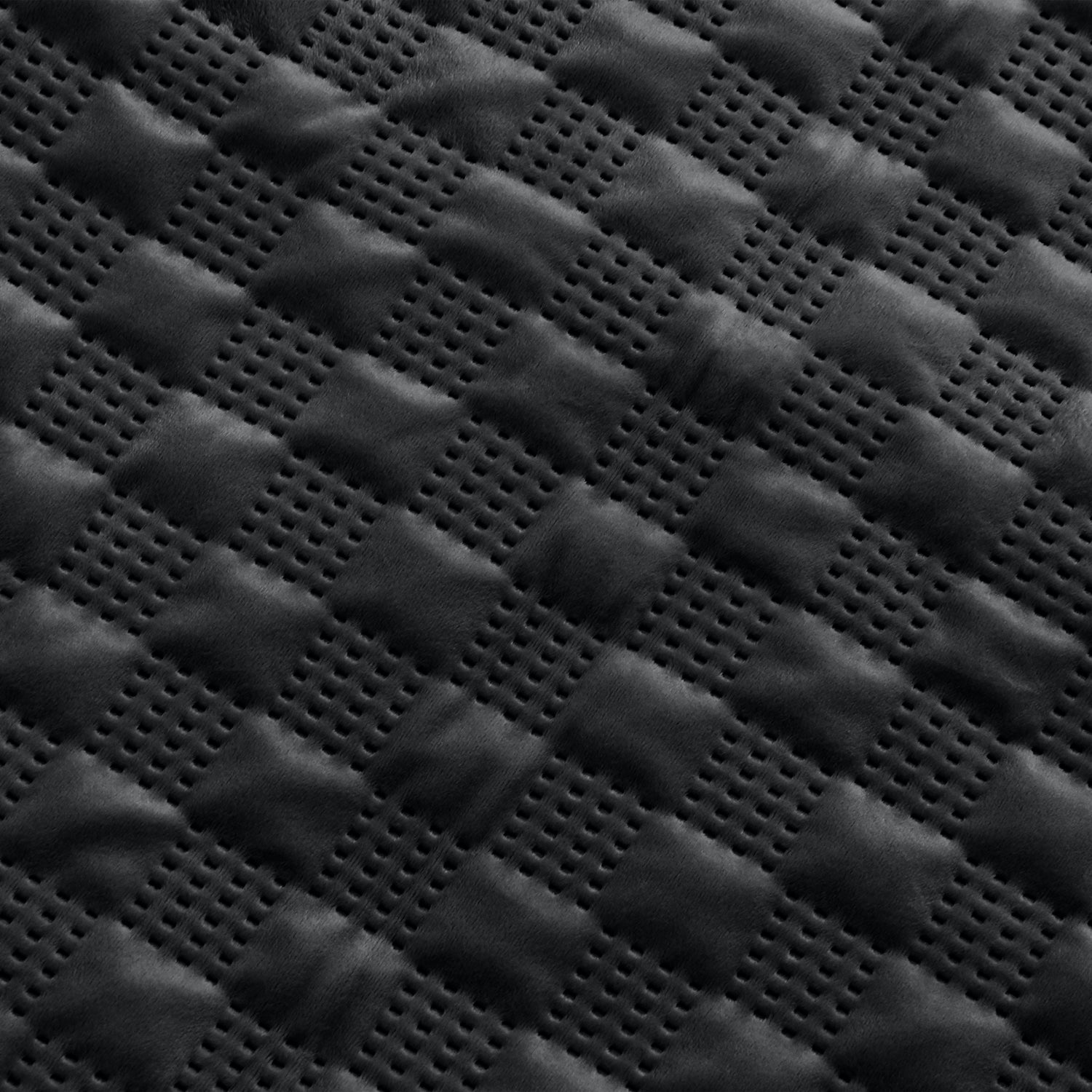 Pack Of 2 Square Velvet Cushion Cover Check Pattern