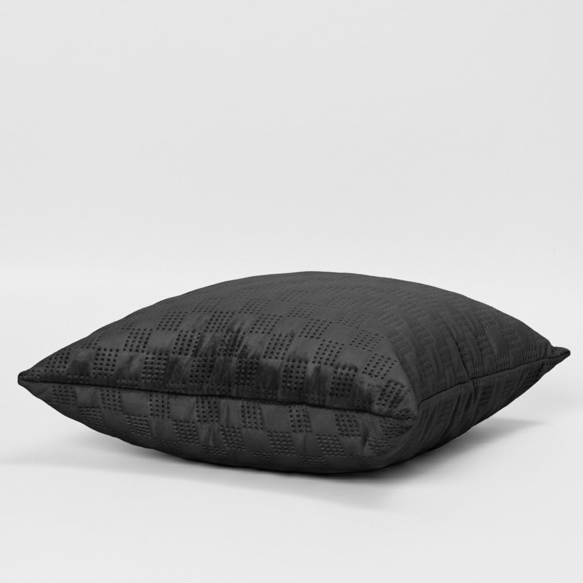 Pack Of 2 Square Velvet Cushion Cover Check Pattern