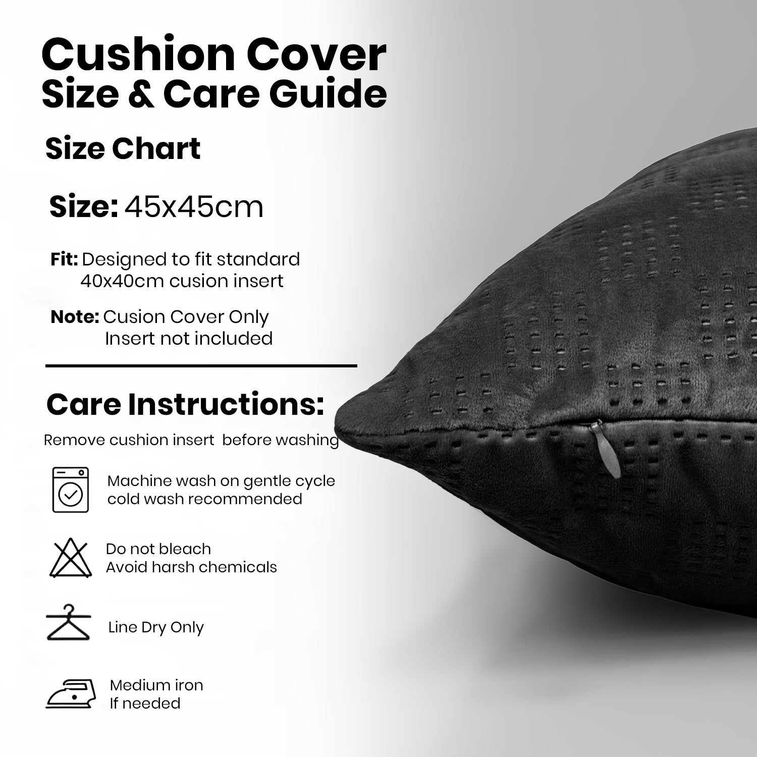 Pack Of 2 Square Velvet Cushion Cover Check Pattern