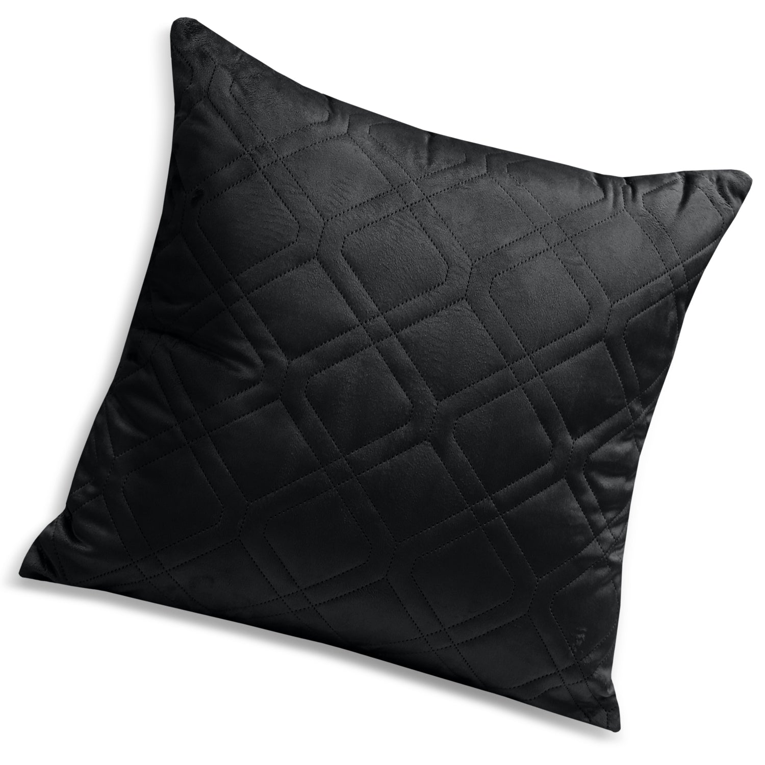 Pack Of 2 Embossed Velvet Cushion Cover Diamond Pattern