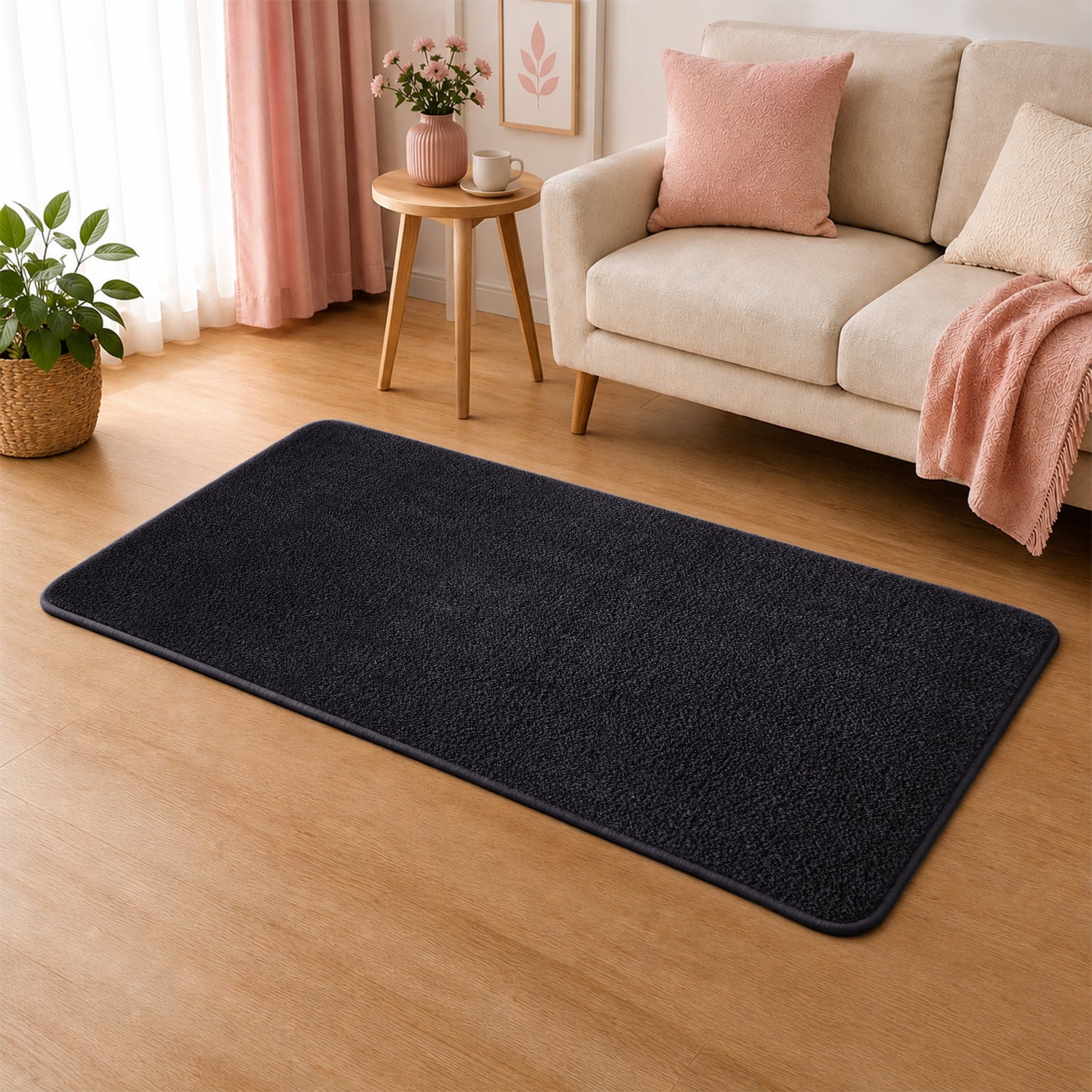 Fluffy Large Area Rug - Low Pile & Thick Pashmina Style