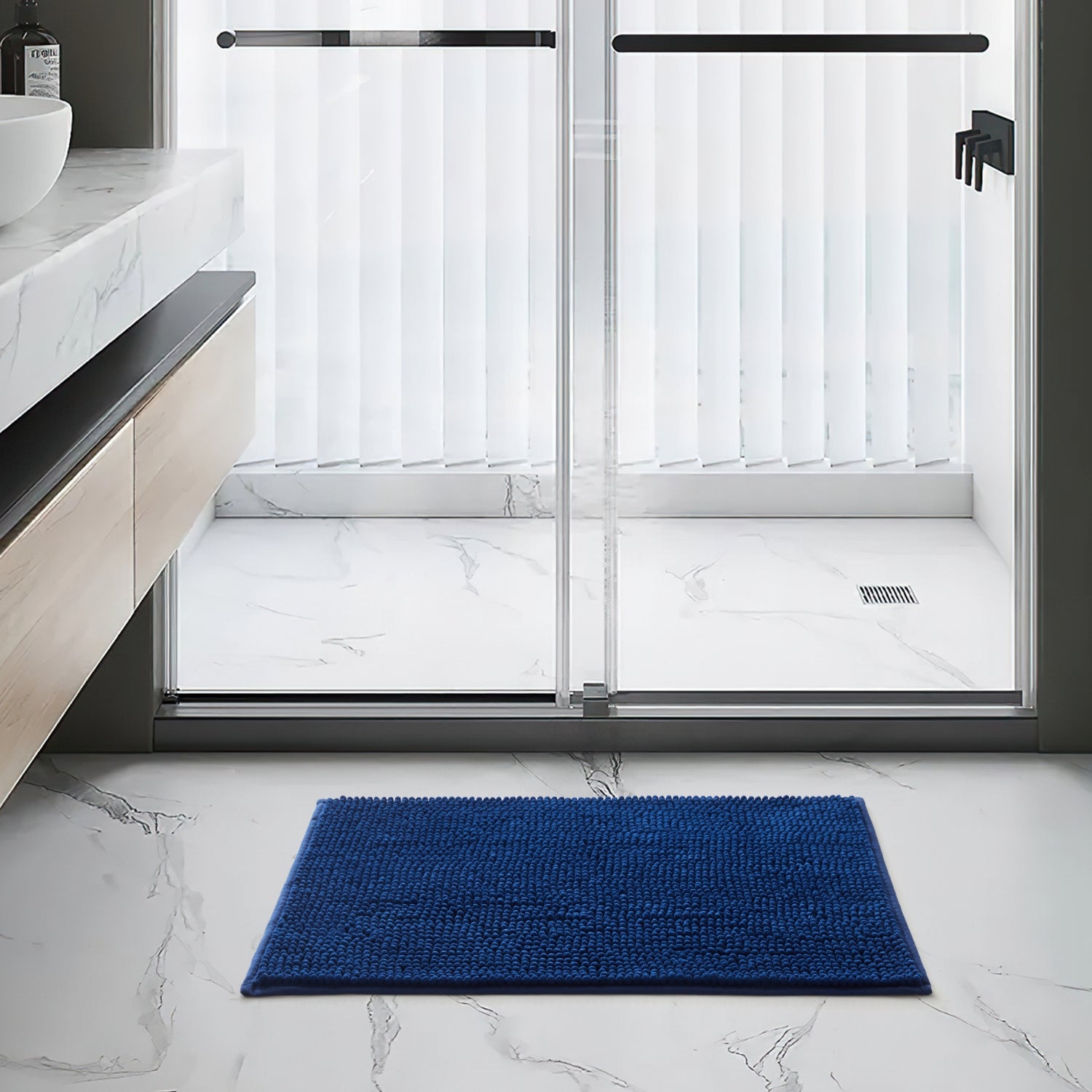 Navy Bath Mat
