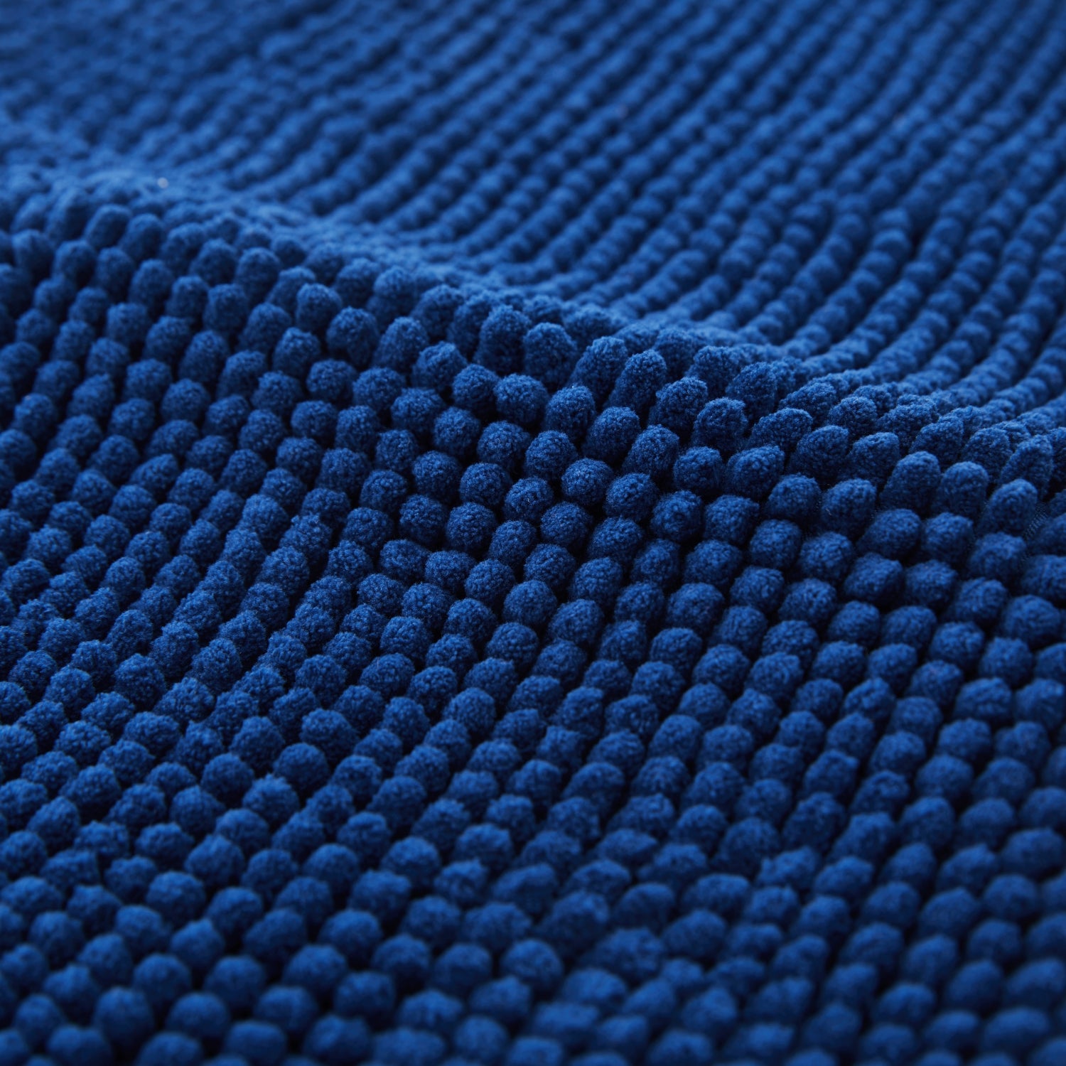 Chenille Navy Bath Mat