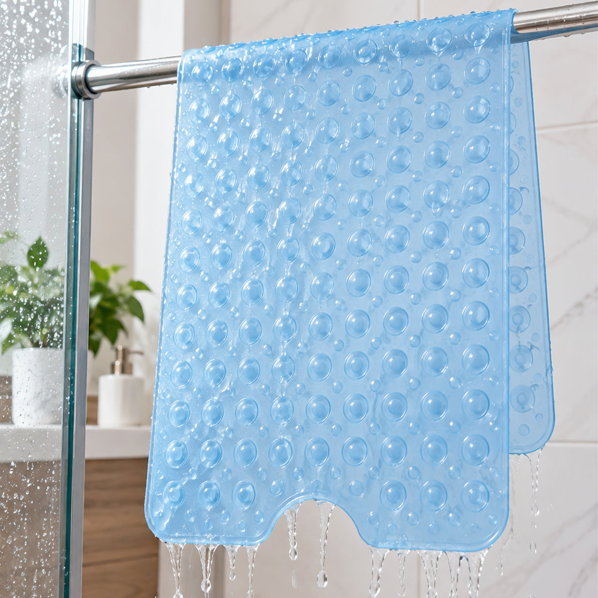 Non Slip Shower Mat for Elderly Safe, Secure & Comfortable Bathing