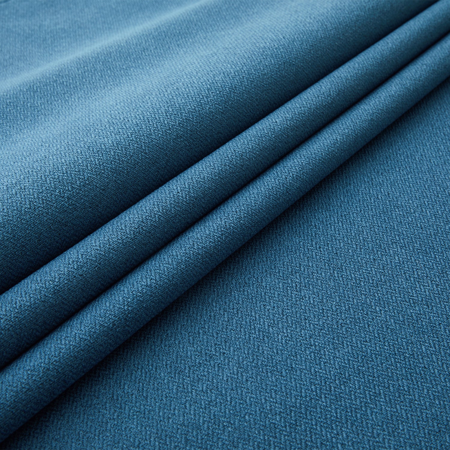 Blue Blackout Linen Curtains