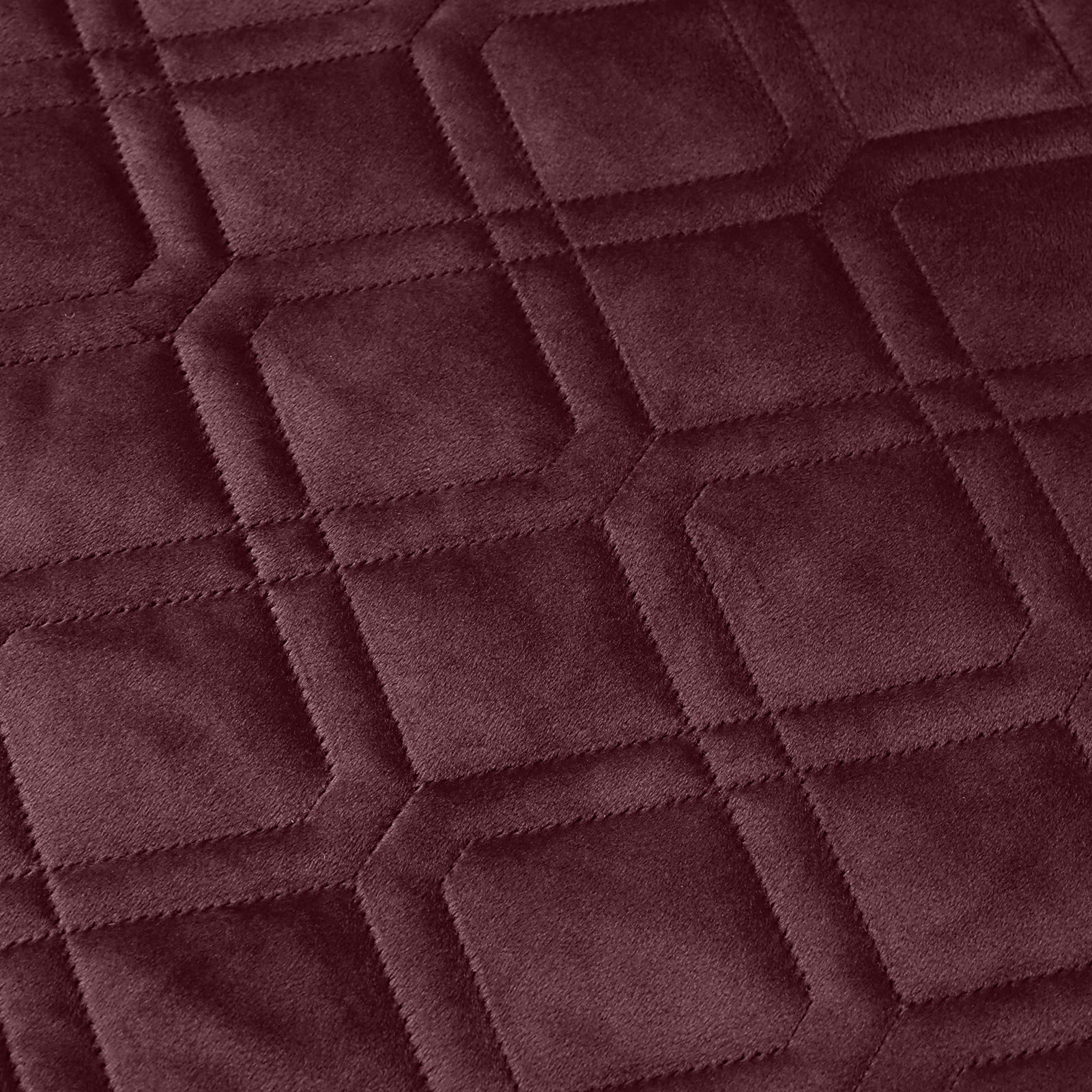 Pack Of 2 Embossed Velvet Cushion Cover Diamond Pattern