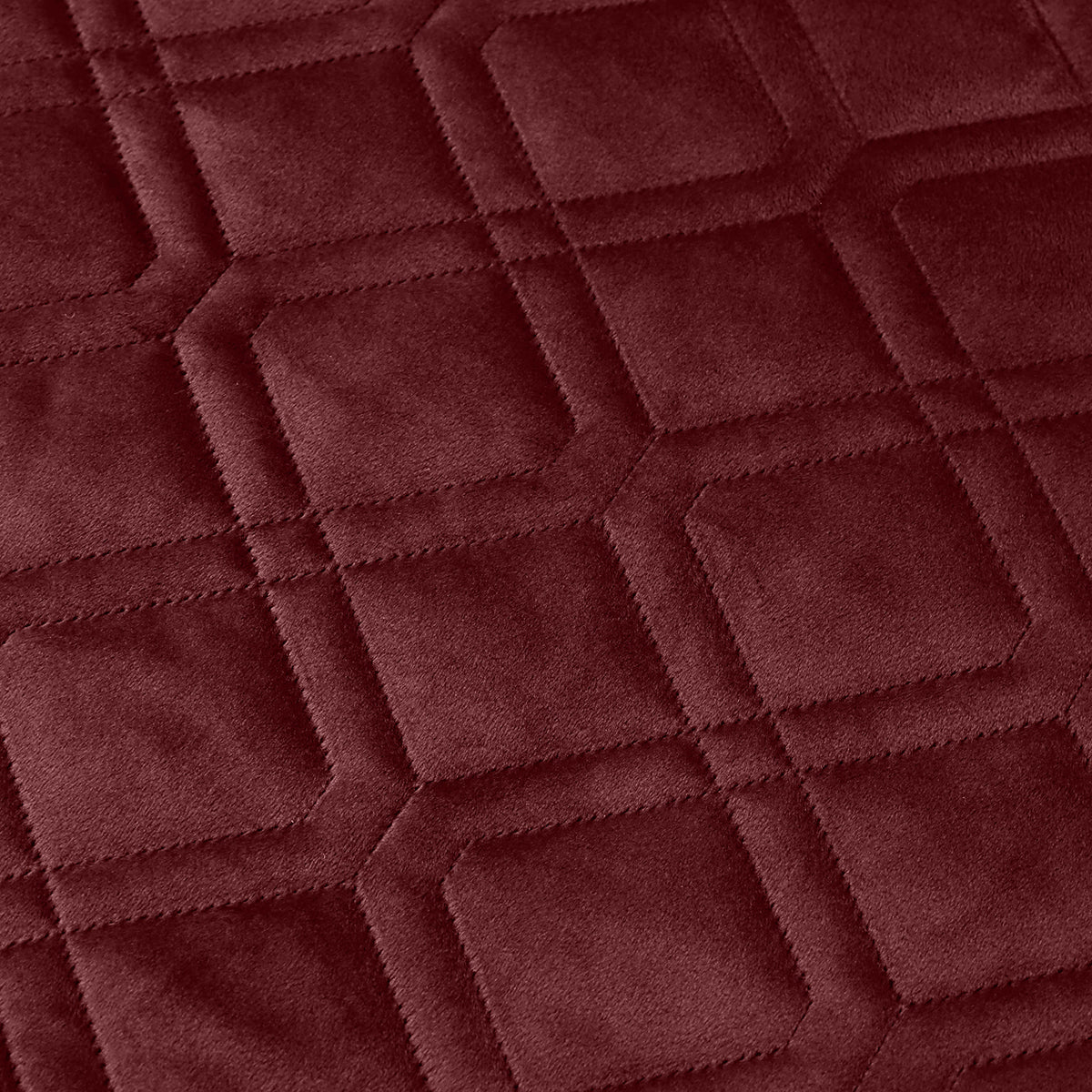 Pack Of 2 Embossed Velvet Cushion Cover Diamond Pattern