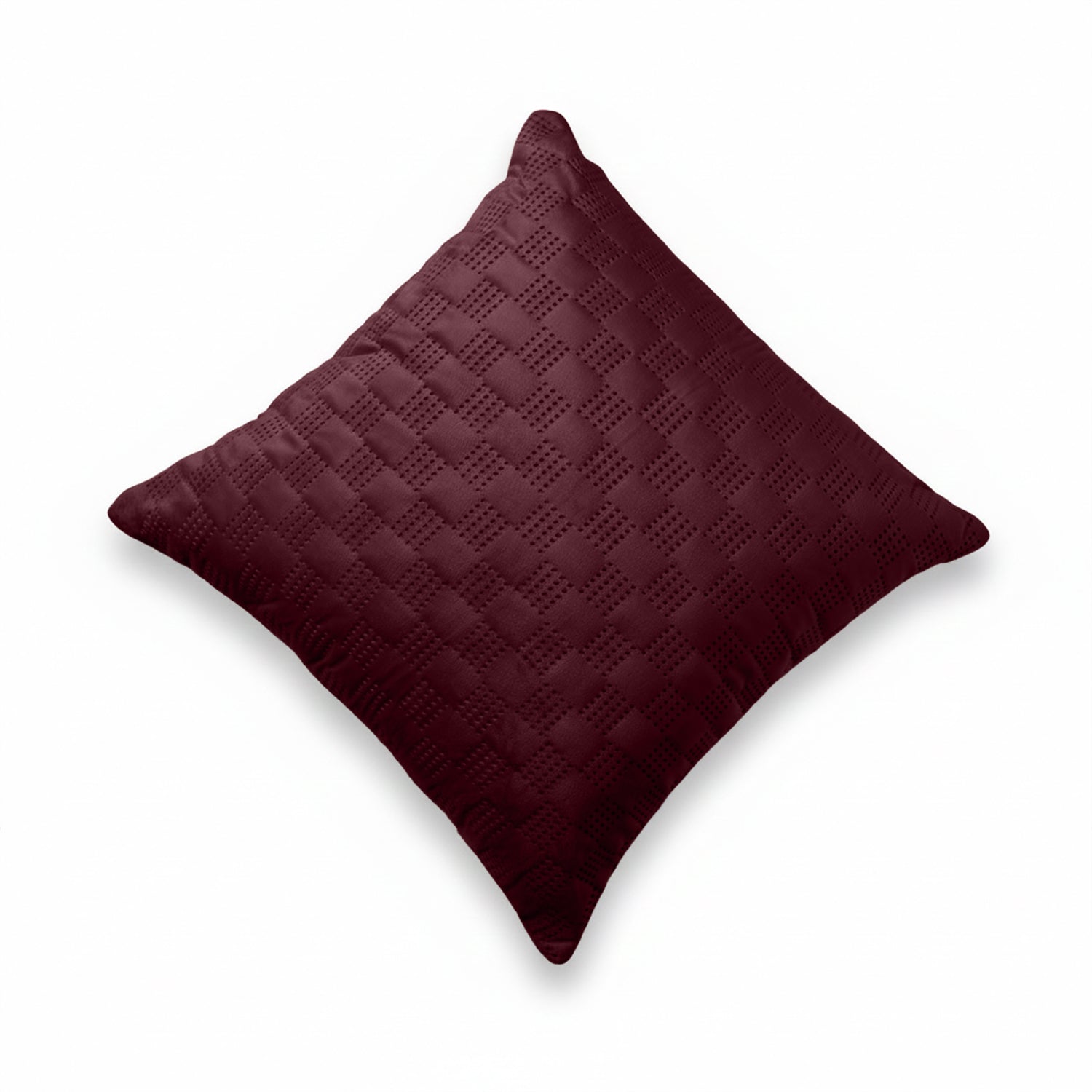 Pack Of 2 Square Velvet Cushion Cover Check Pattern