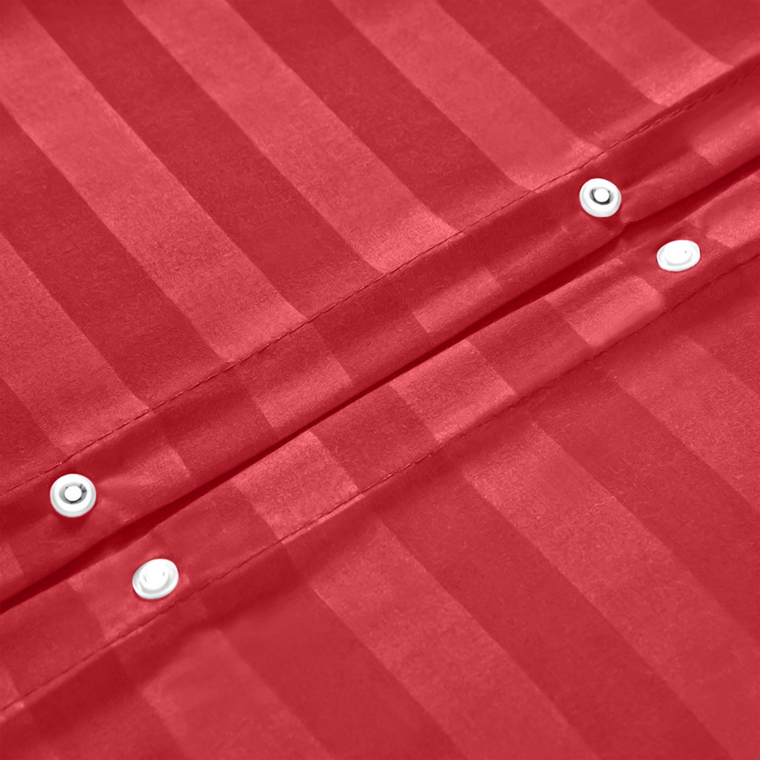 Striped Burgundy Duvet Cover Set