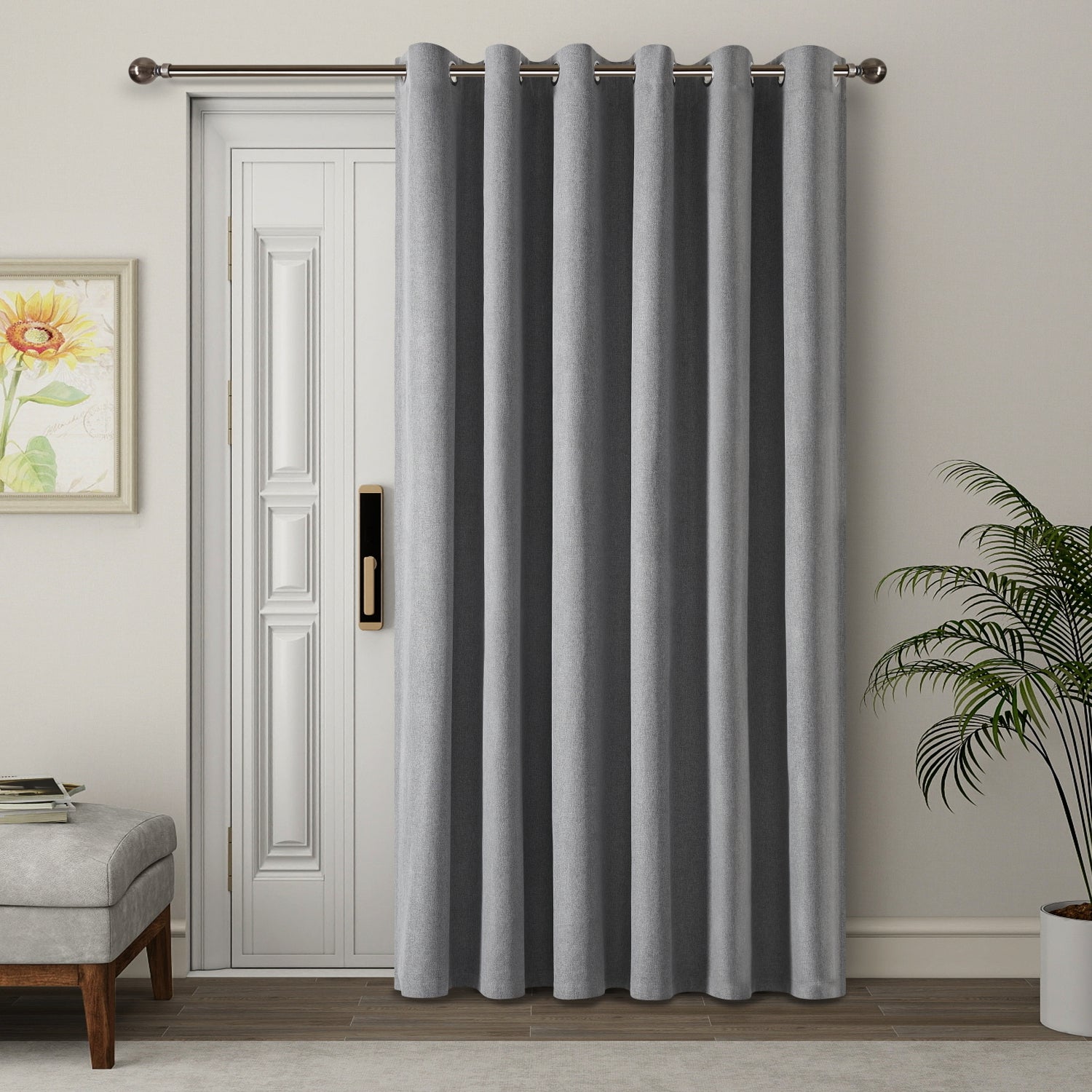 Charcoal curtains for living room