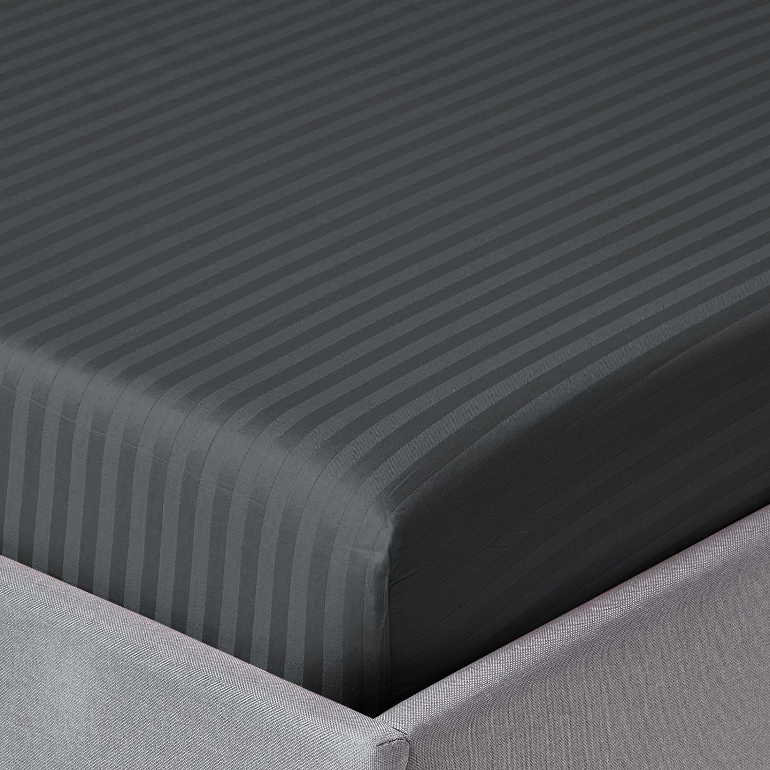 Charcoal Extra Deep Mattress Fitted Sheets