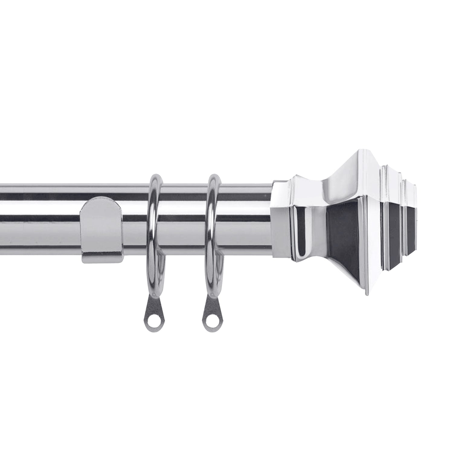 Curtain Pole For Eyelet Curtains with Decorative Finials