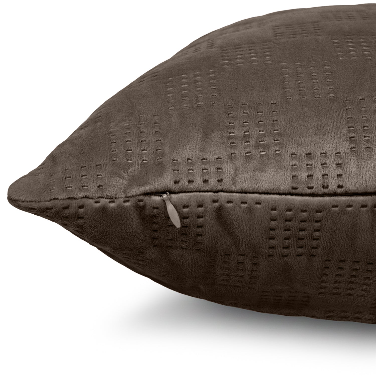 Pack Of 2 Square Velvet Cushion Cover Check Pattern