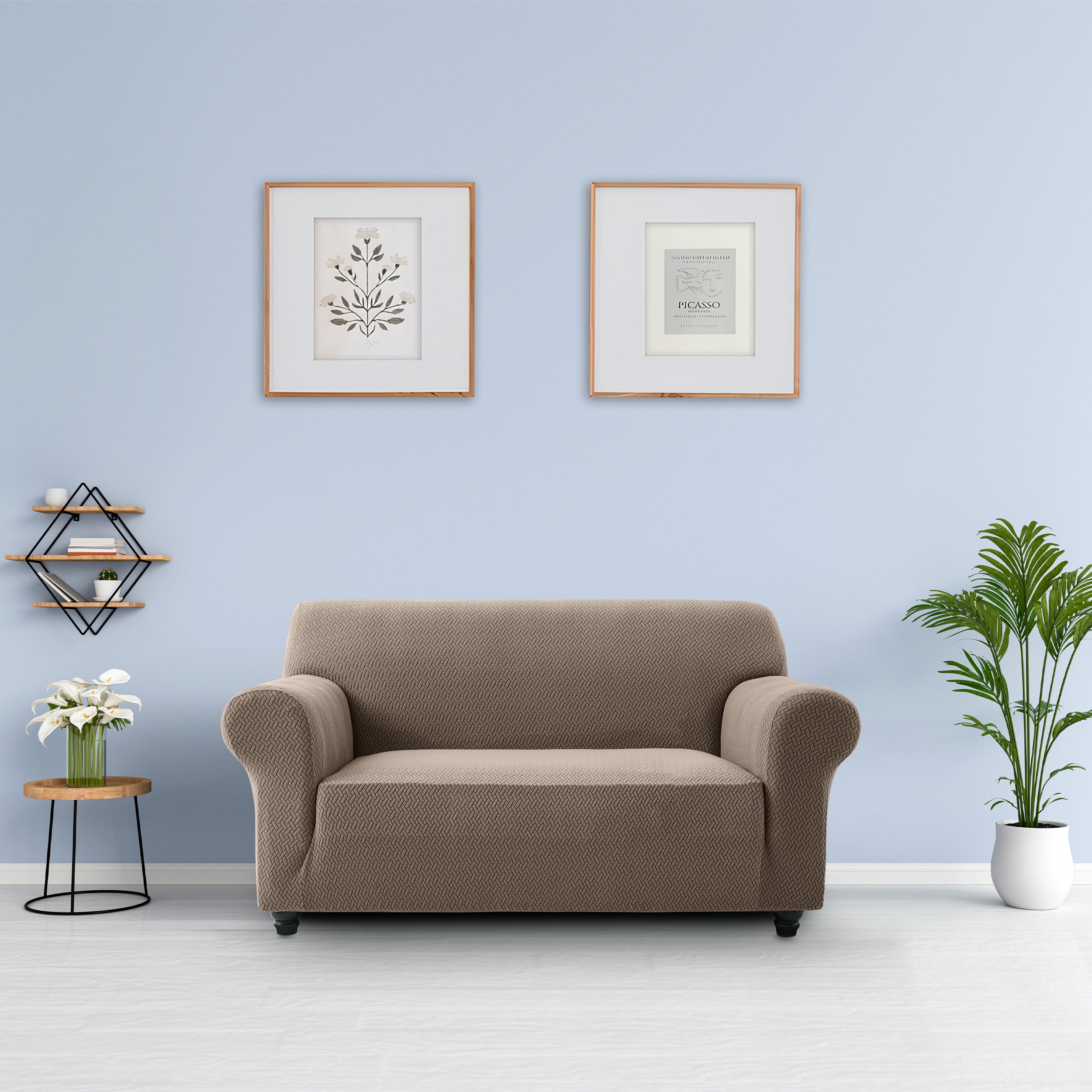 Stretch Slip Covers 2 seater Beige