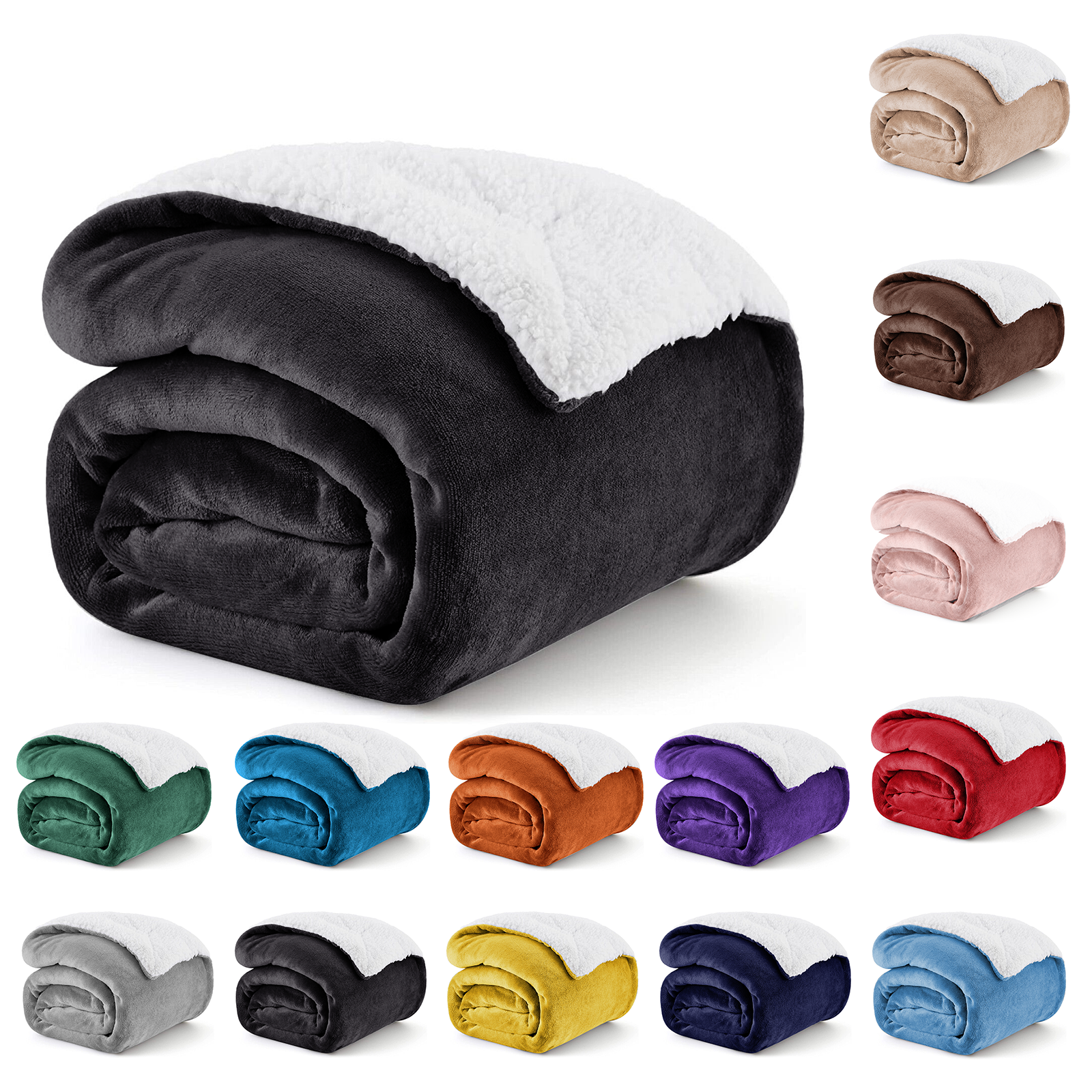 Black Sherpa blanket