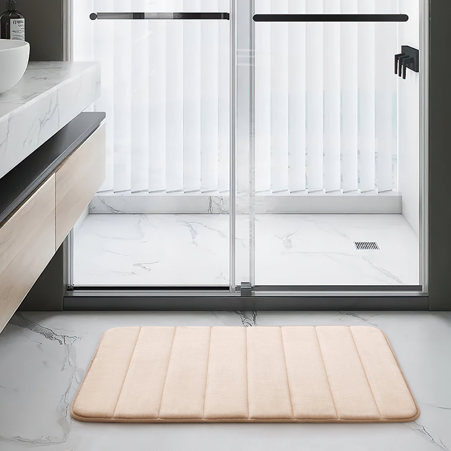 Cream Bath Mat