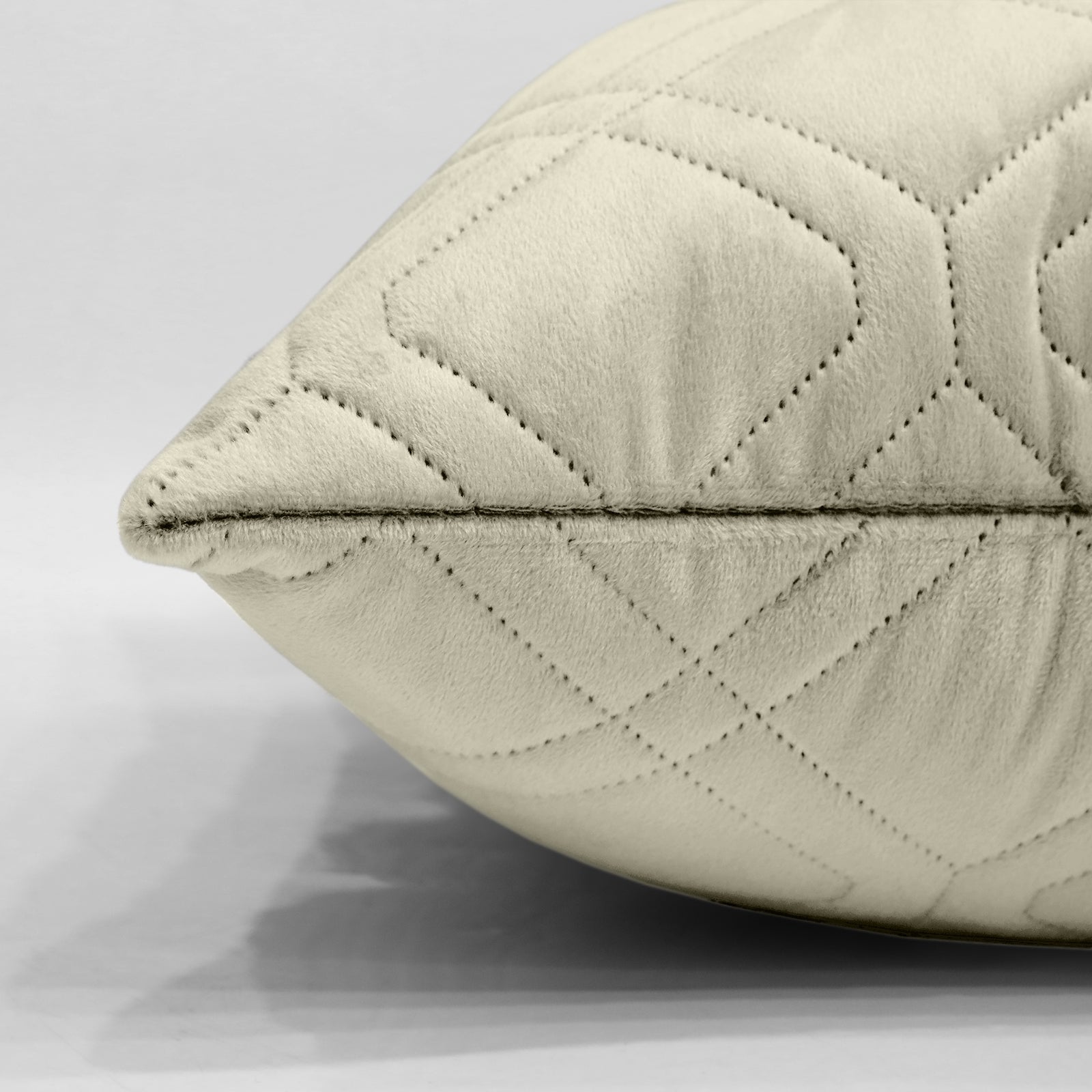 Pack Of 2 Embossed Velvet Cushion Cover Diamond Pattern