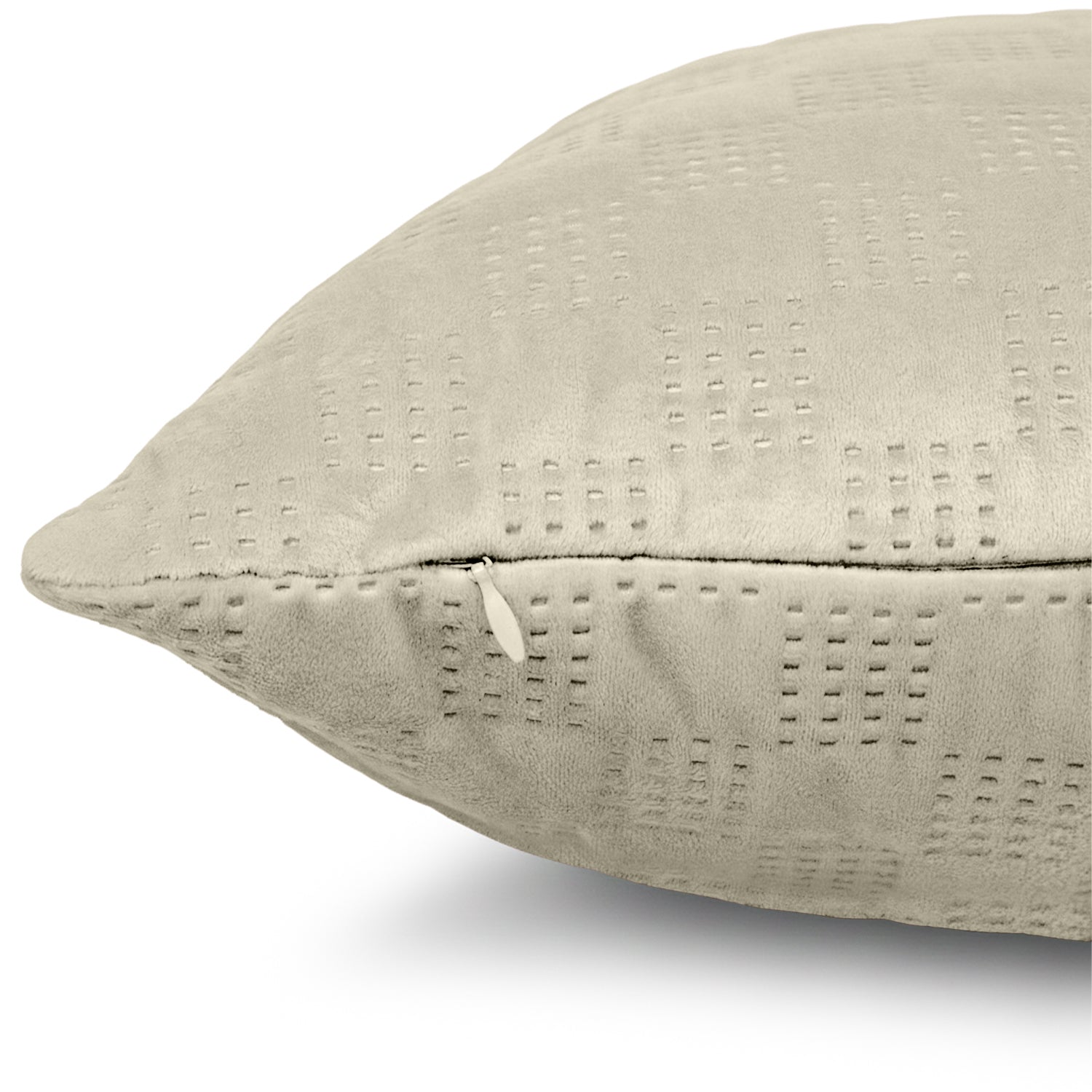 Pack Of 2 Square Velvet Cushion Cover Check Pattern