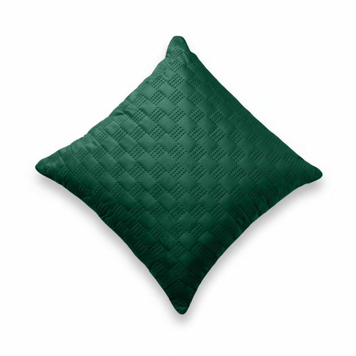 Pack Of 2 Square Velvet Cushion Cover Check Pattern