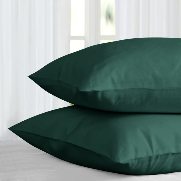 Green pillowcases