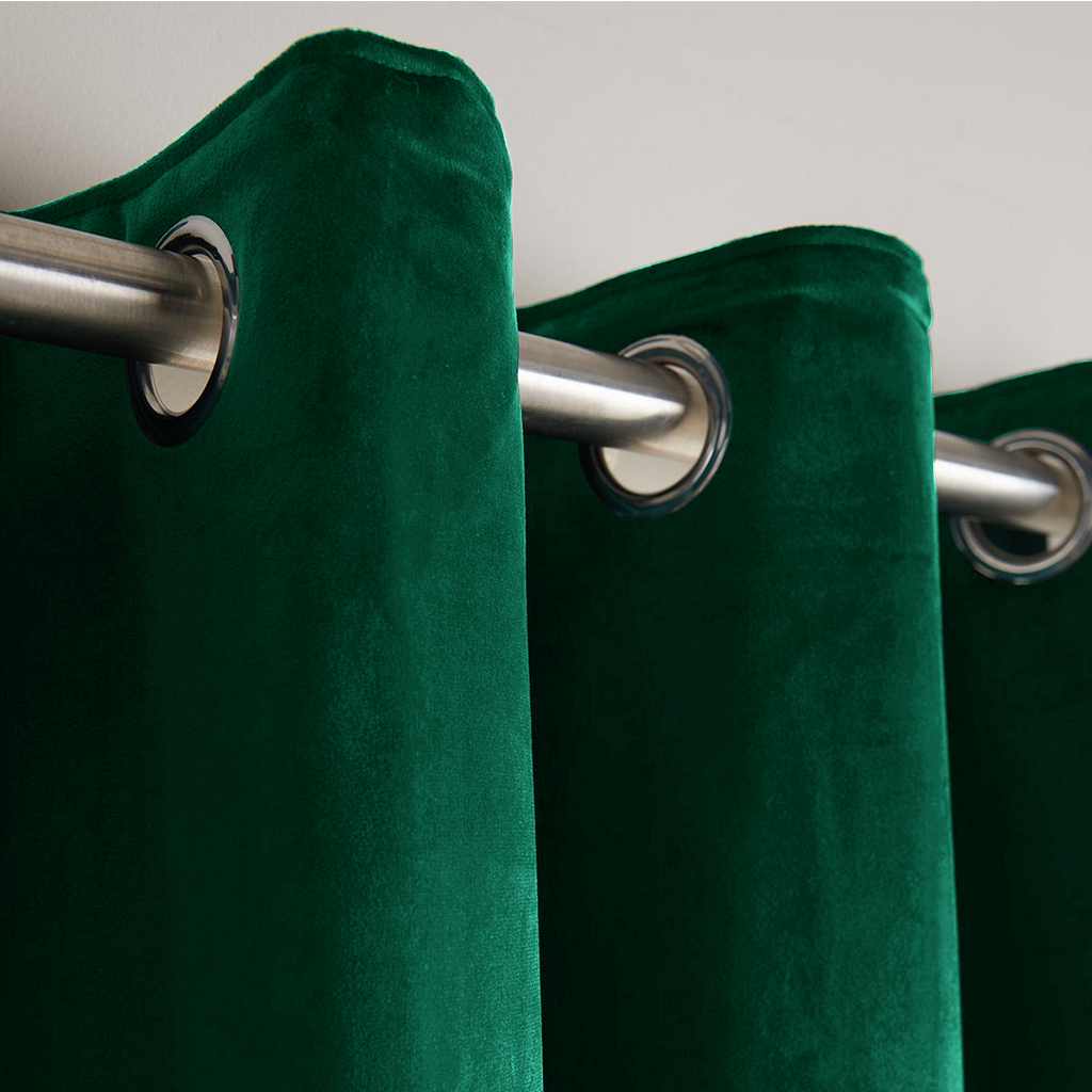 Emerald Green Velvet Curtains