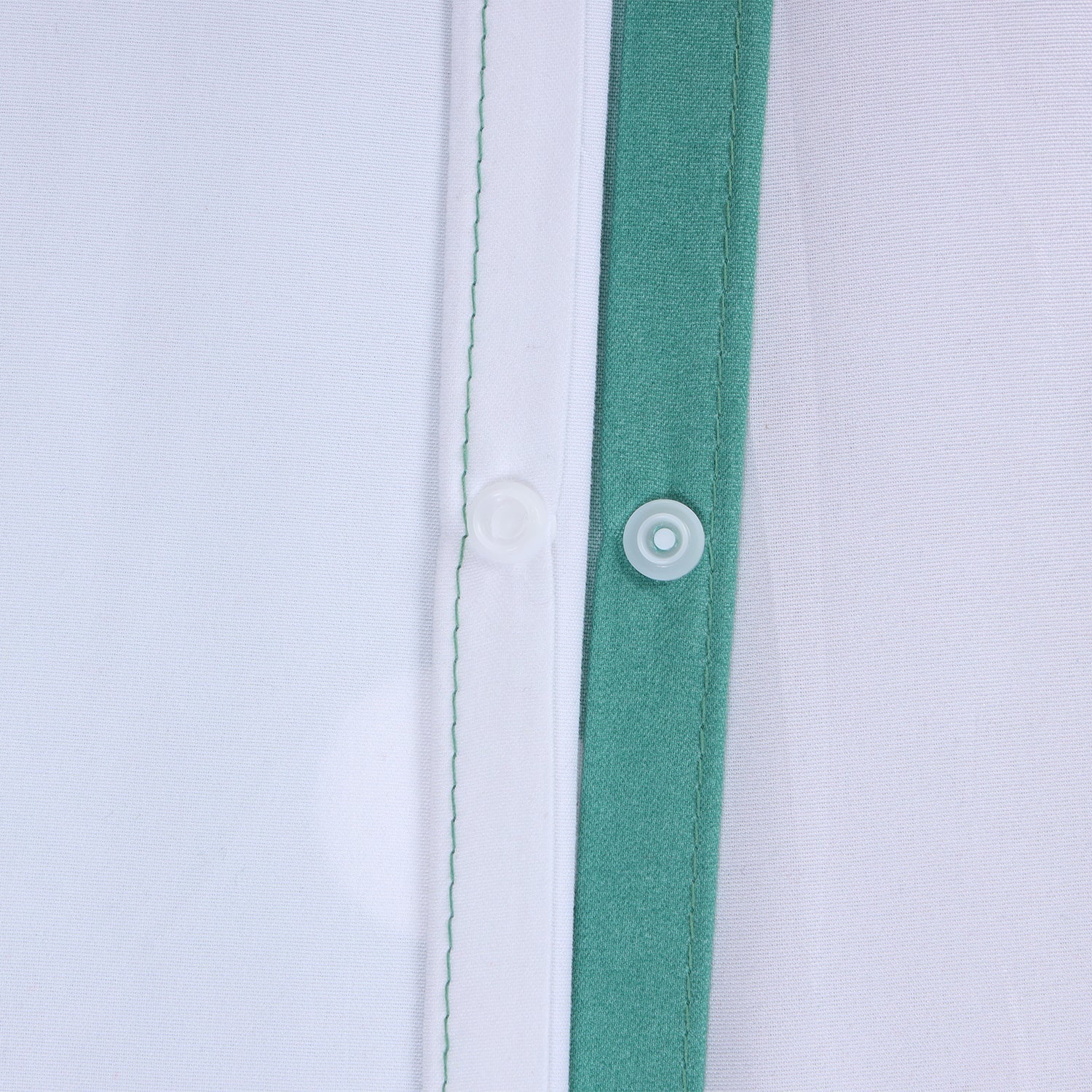 Green And White Duvet Cover Polka Dot Printed Reversible Bedding Set