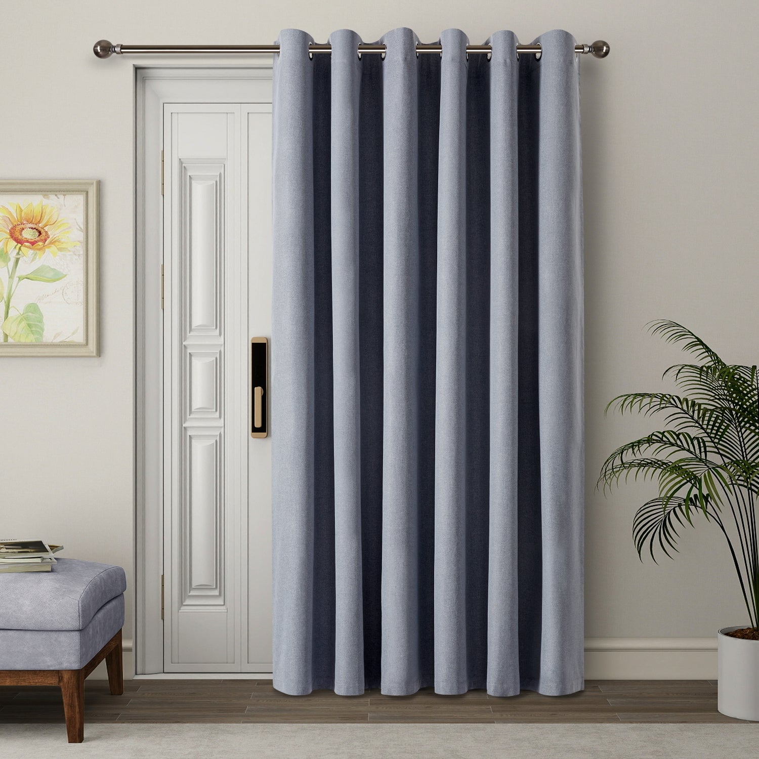 Grey curtains for bedroom