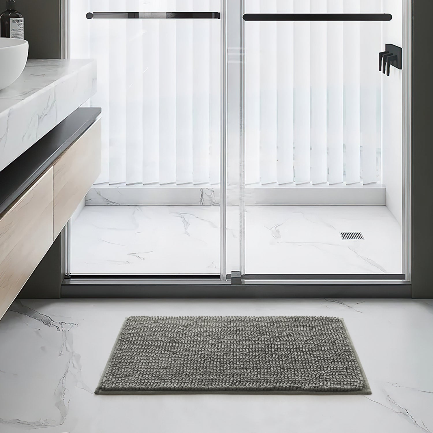 Grey Bath Mat