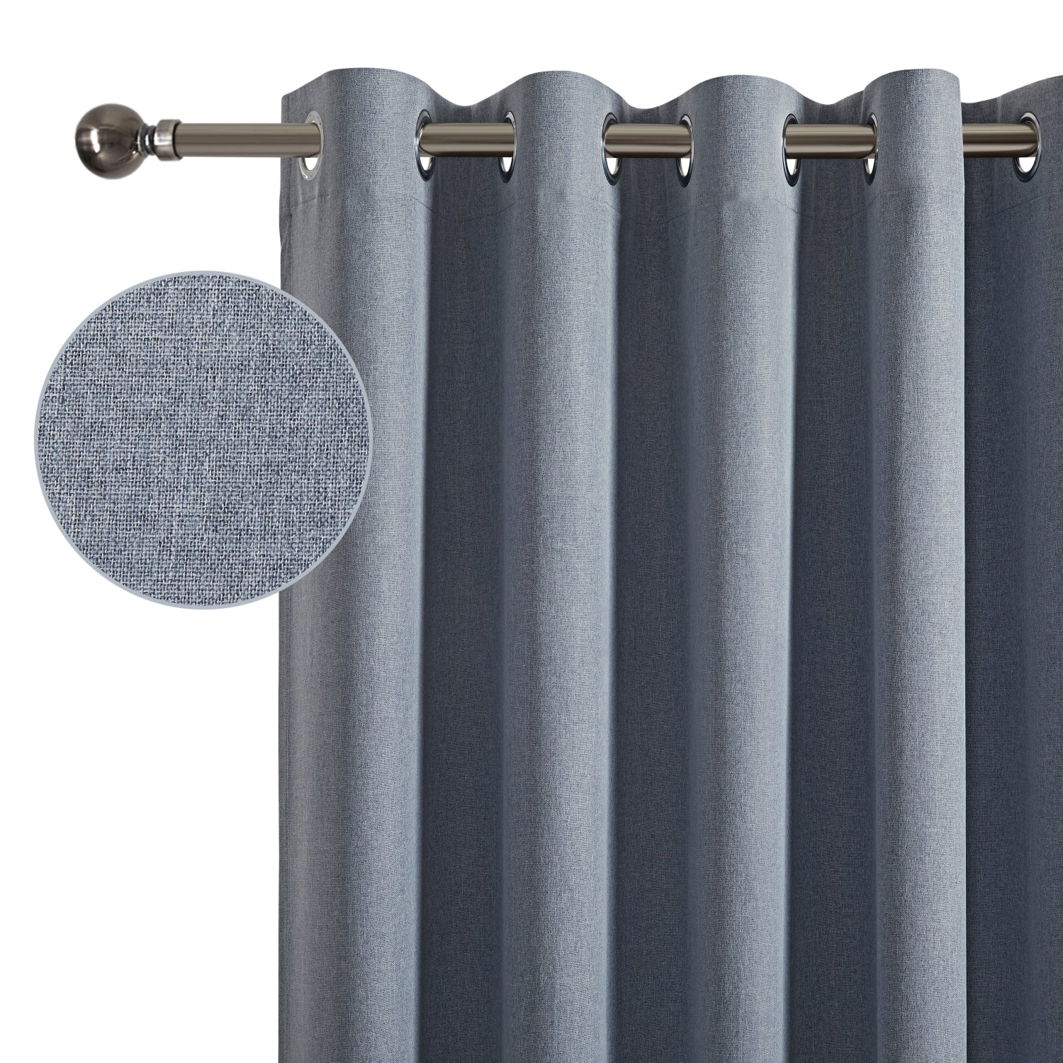 Grey curtains for bedroom