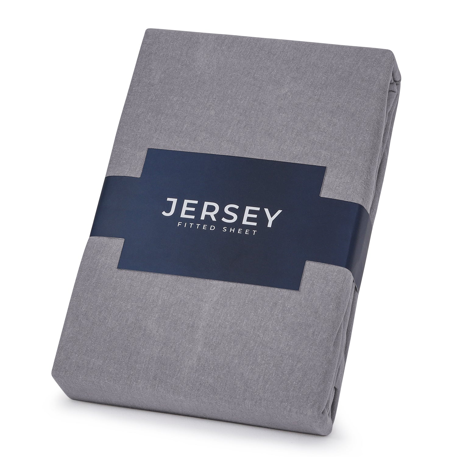 Grey Jersey cotton Fitted Sheet