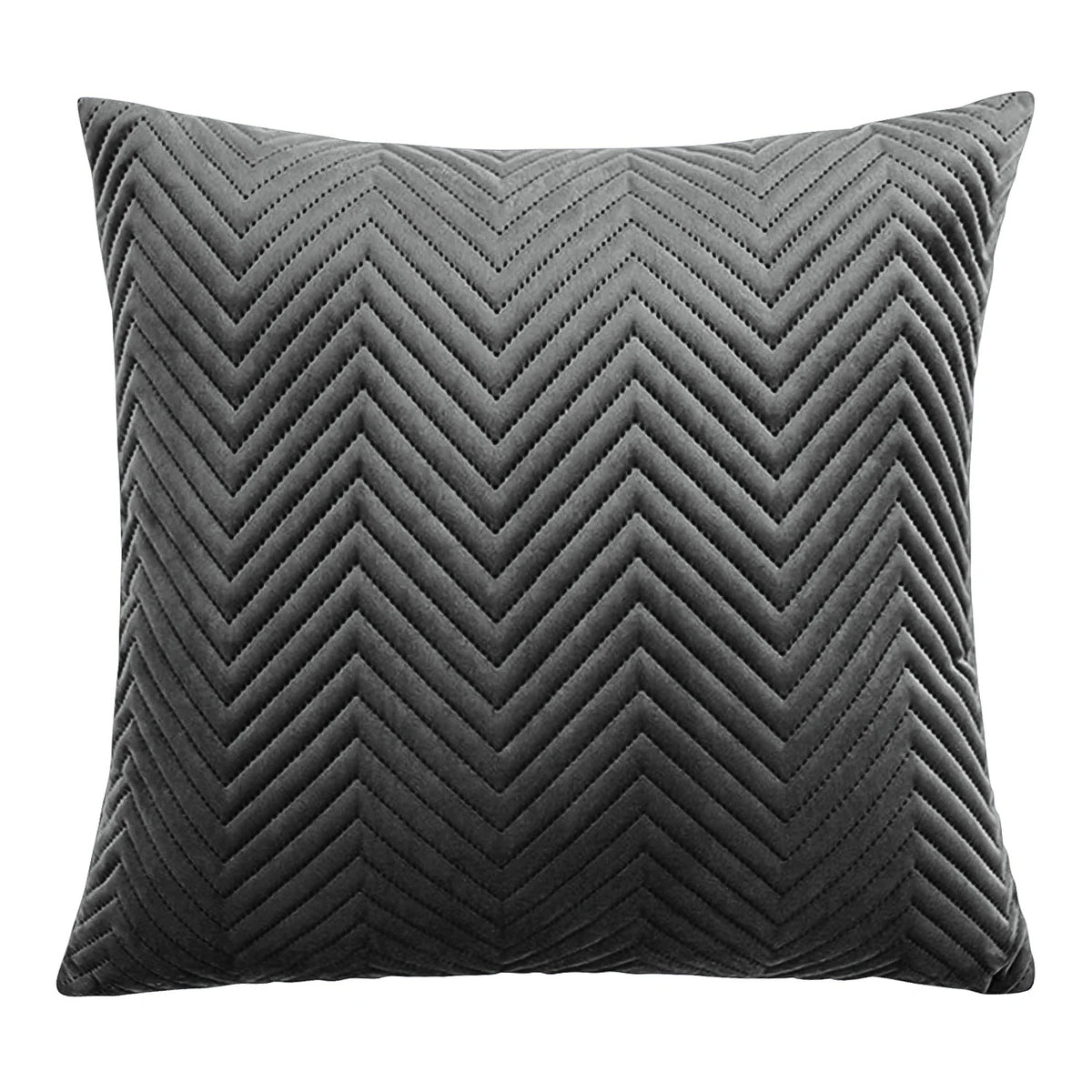 Embossed Velvet Sofa Pillows Cover Pack Of 2 Covers & Filled Cushion