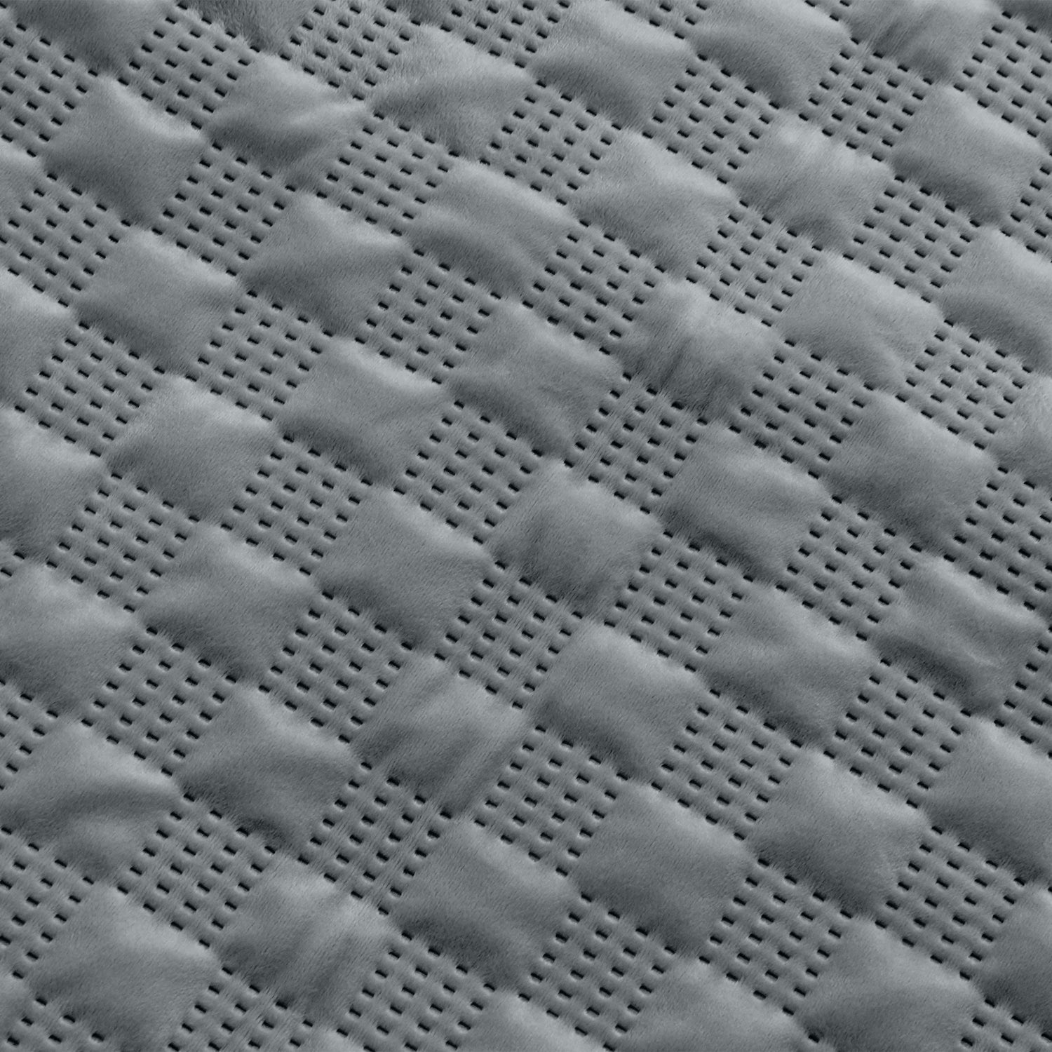 Pack Of 2 Square Velvet Cushion Cover Check Pattern