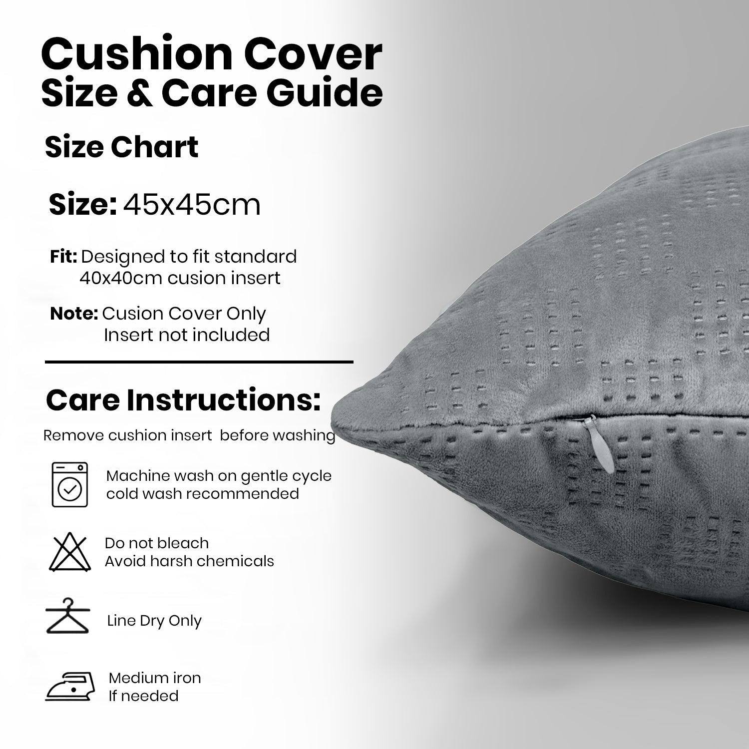 Pack Of 2 Square Velvet Cushion Cover Check Pattern